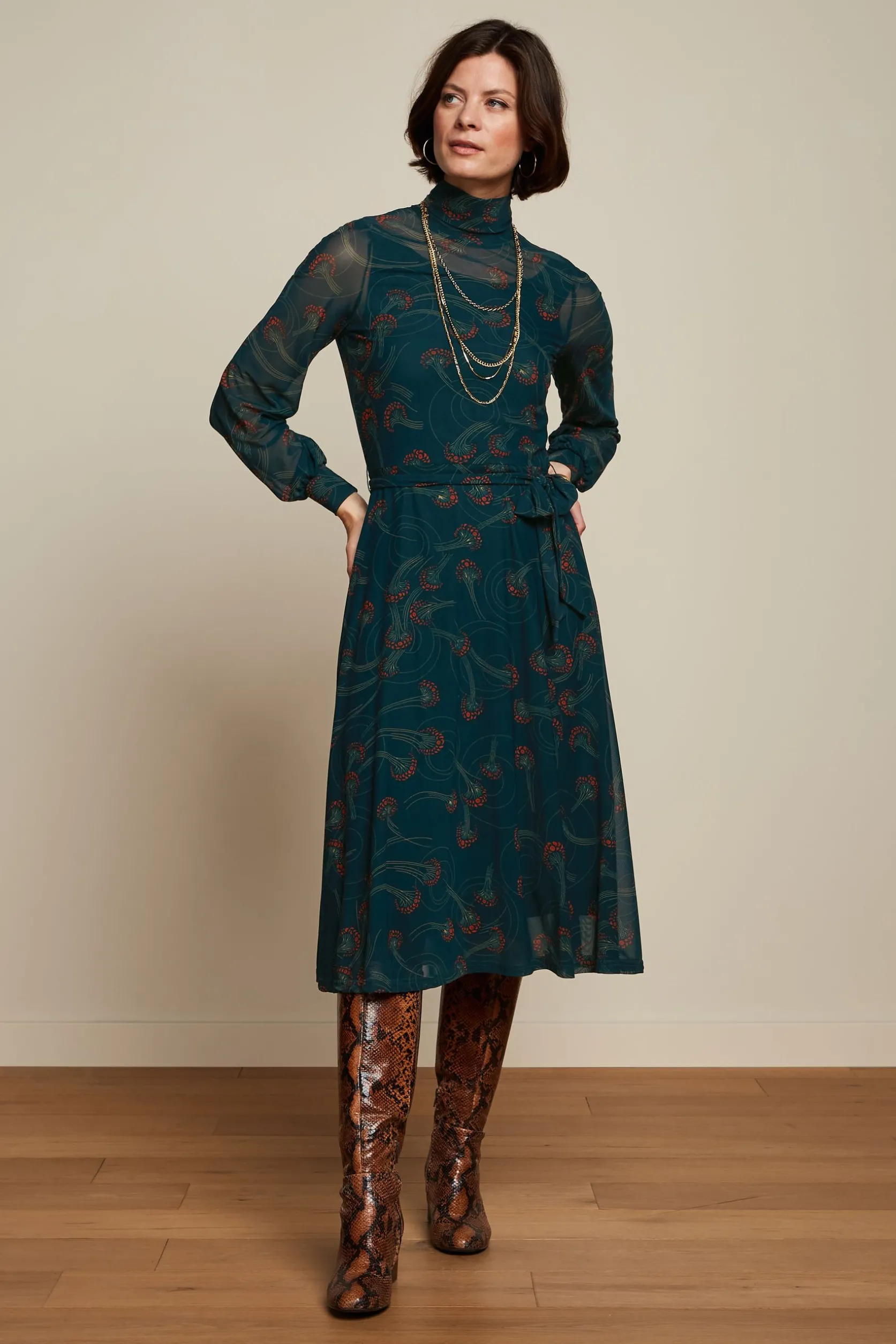 Betsy Rollneck Dress Allure*King Louie Flash Sale