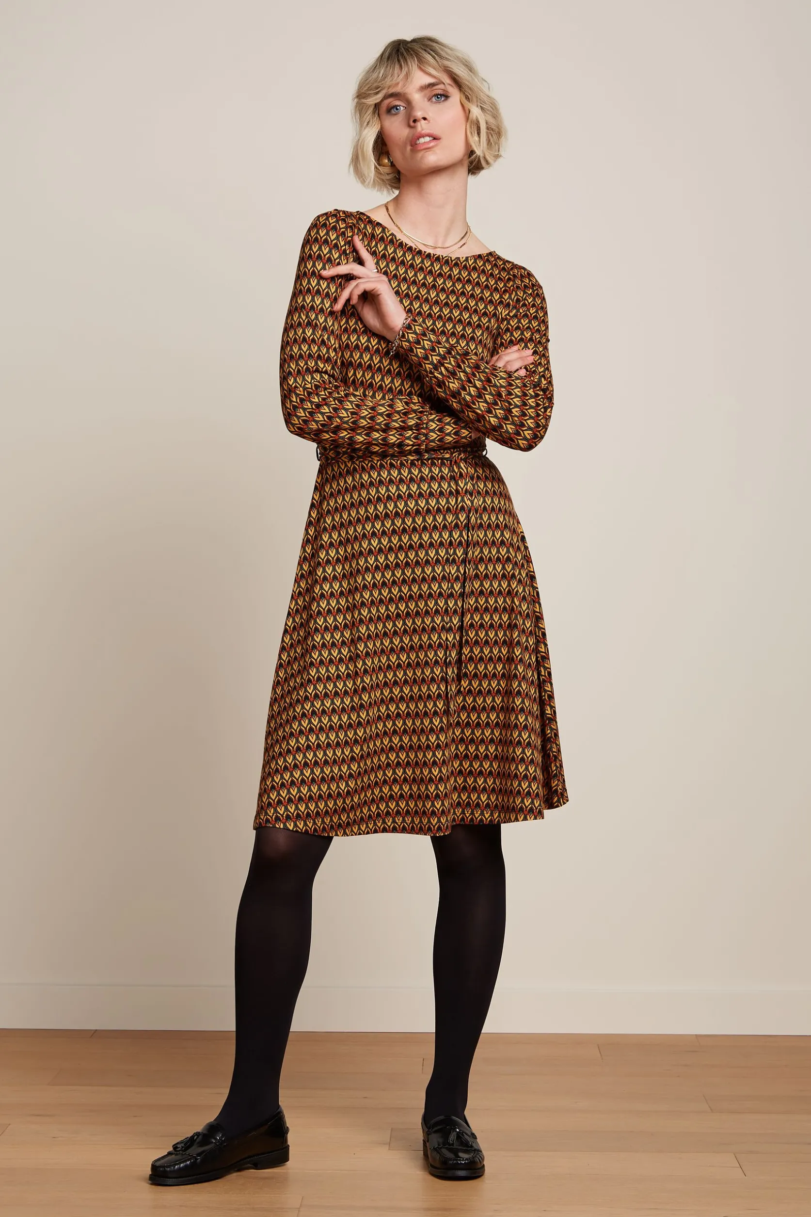 Betty Bellsleeve Dress Dandy*King Louie Shop