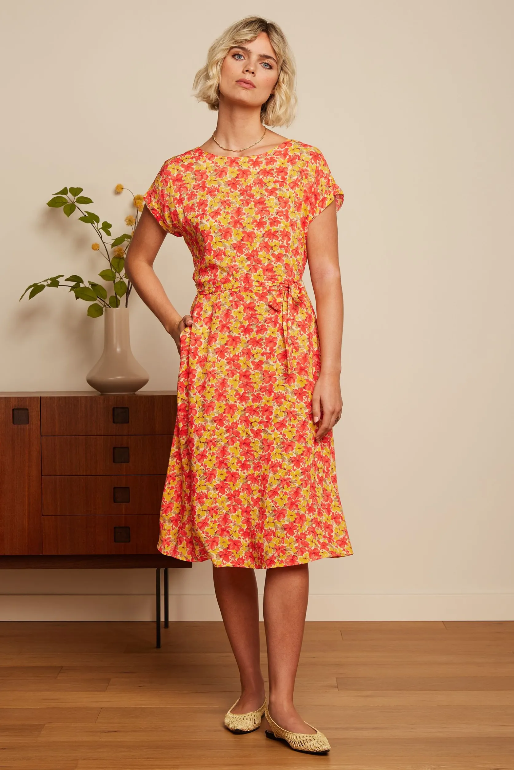 Betty Loose Fit Dress Doree*King Louie Hot