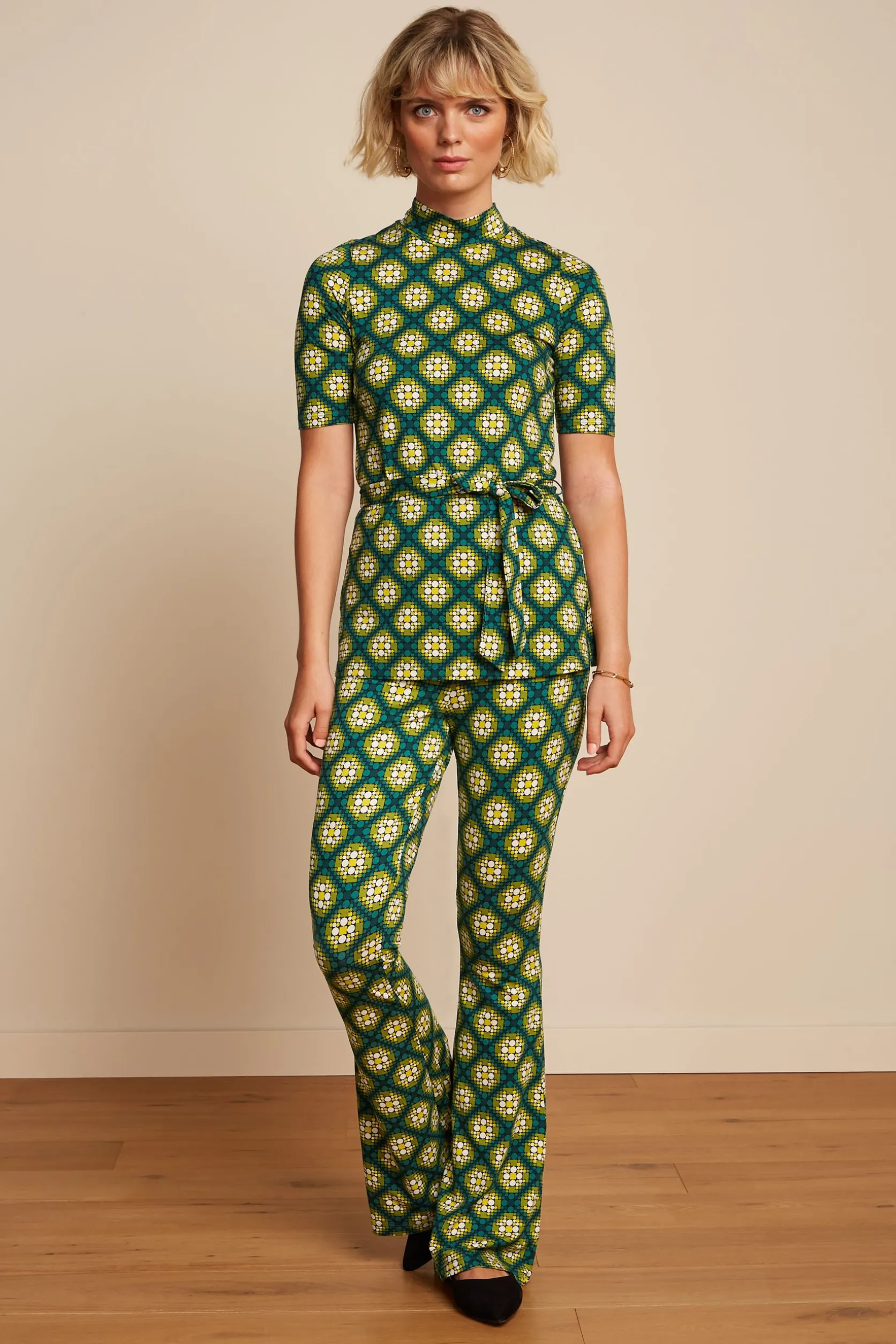 Border Flared Pants Kirby*King Louie Cheap