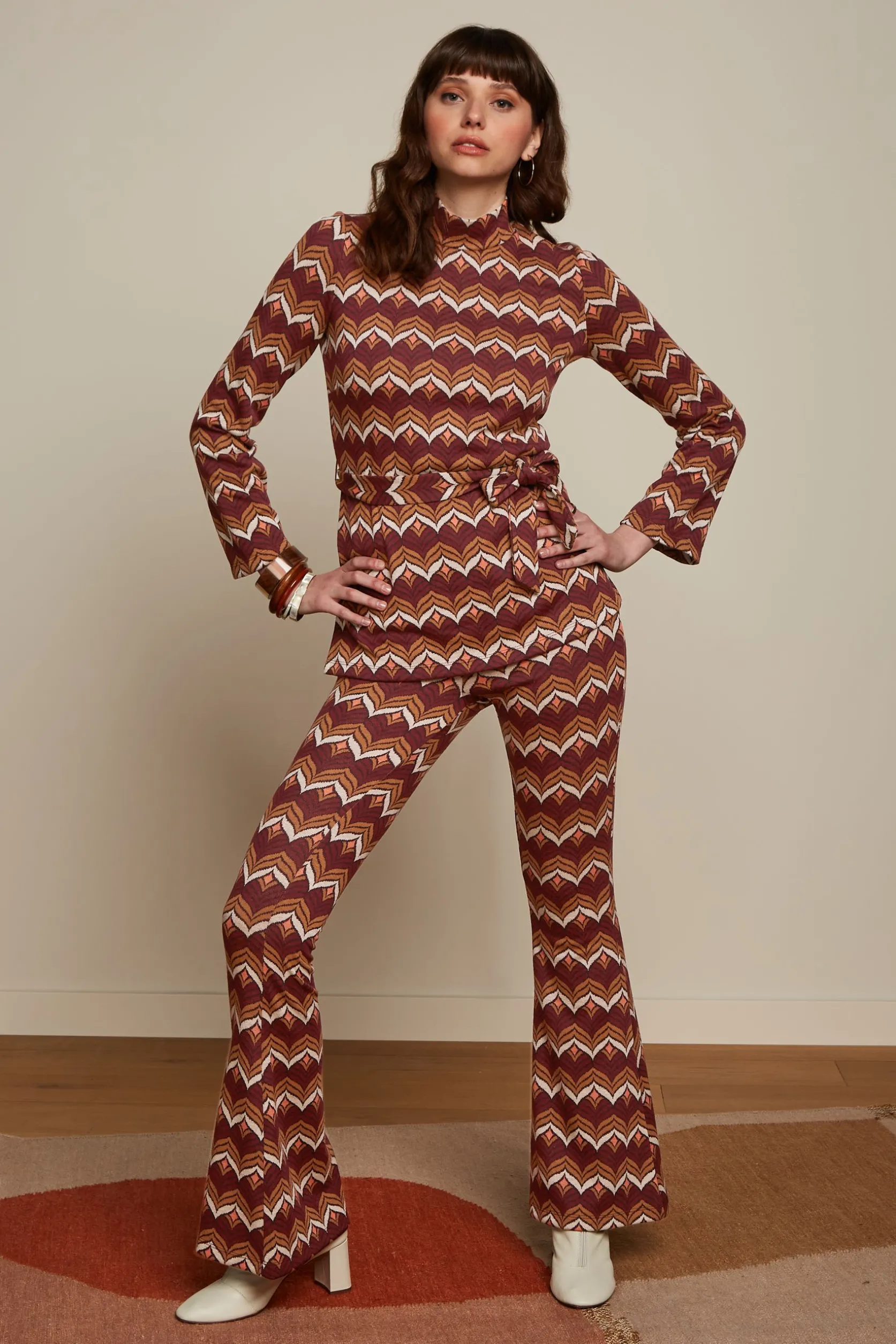 Border Flared Pants Lounge*King Louie Clearance