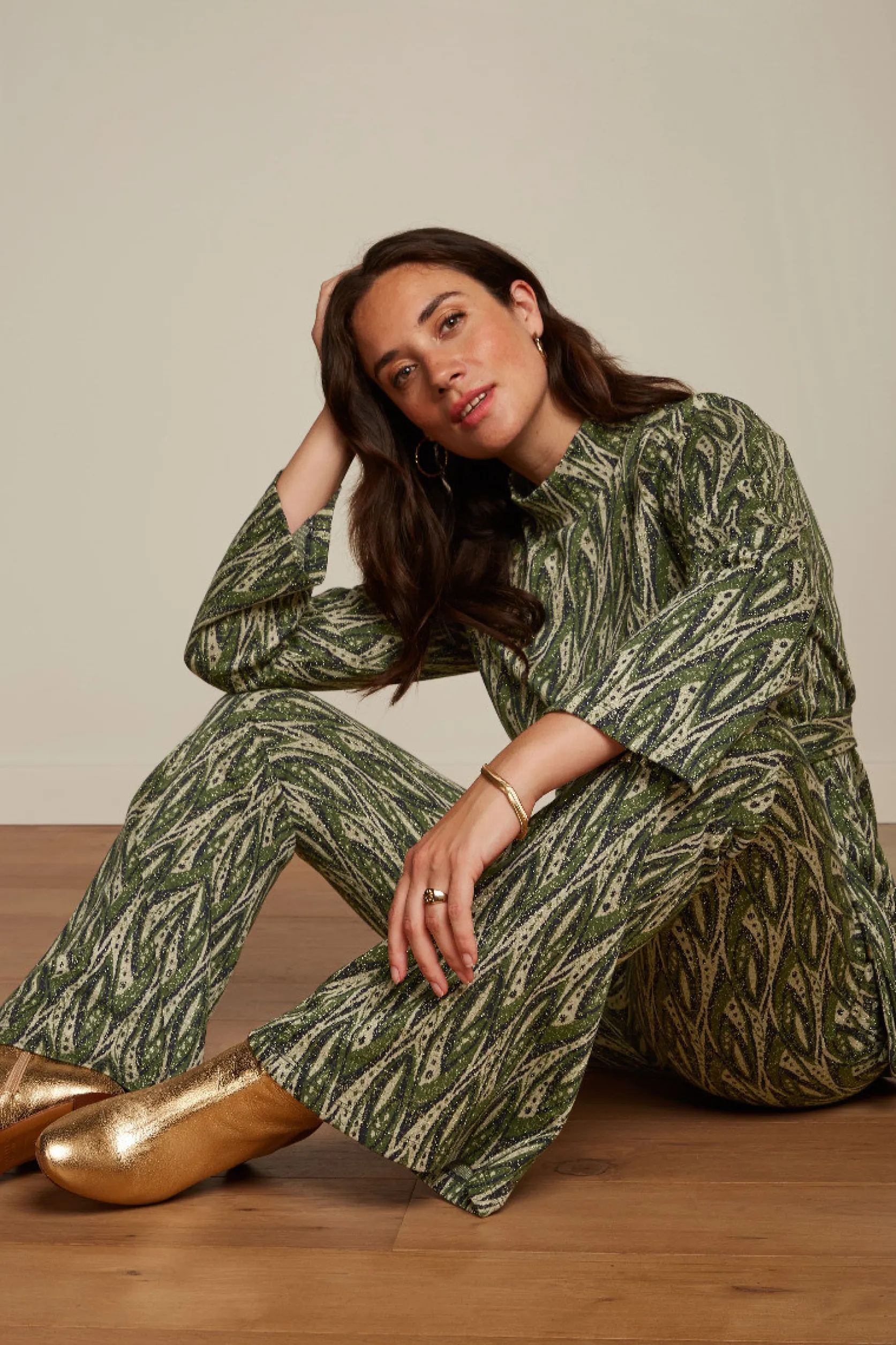 Border Flared Pants Victory*King Louie Cheap