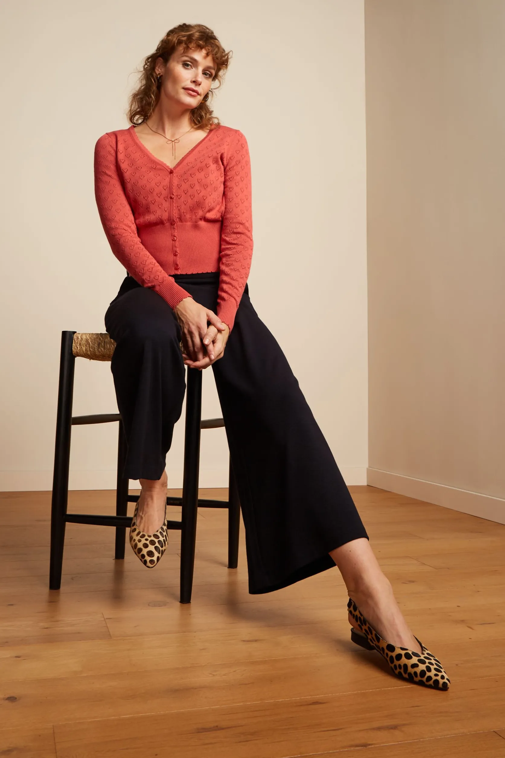 Border Palazzo Cropped Pants Milano Crepe*King Louie Outlet