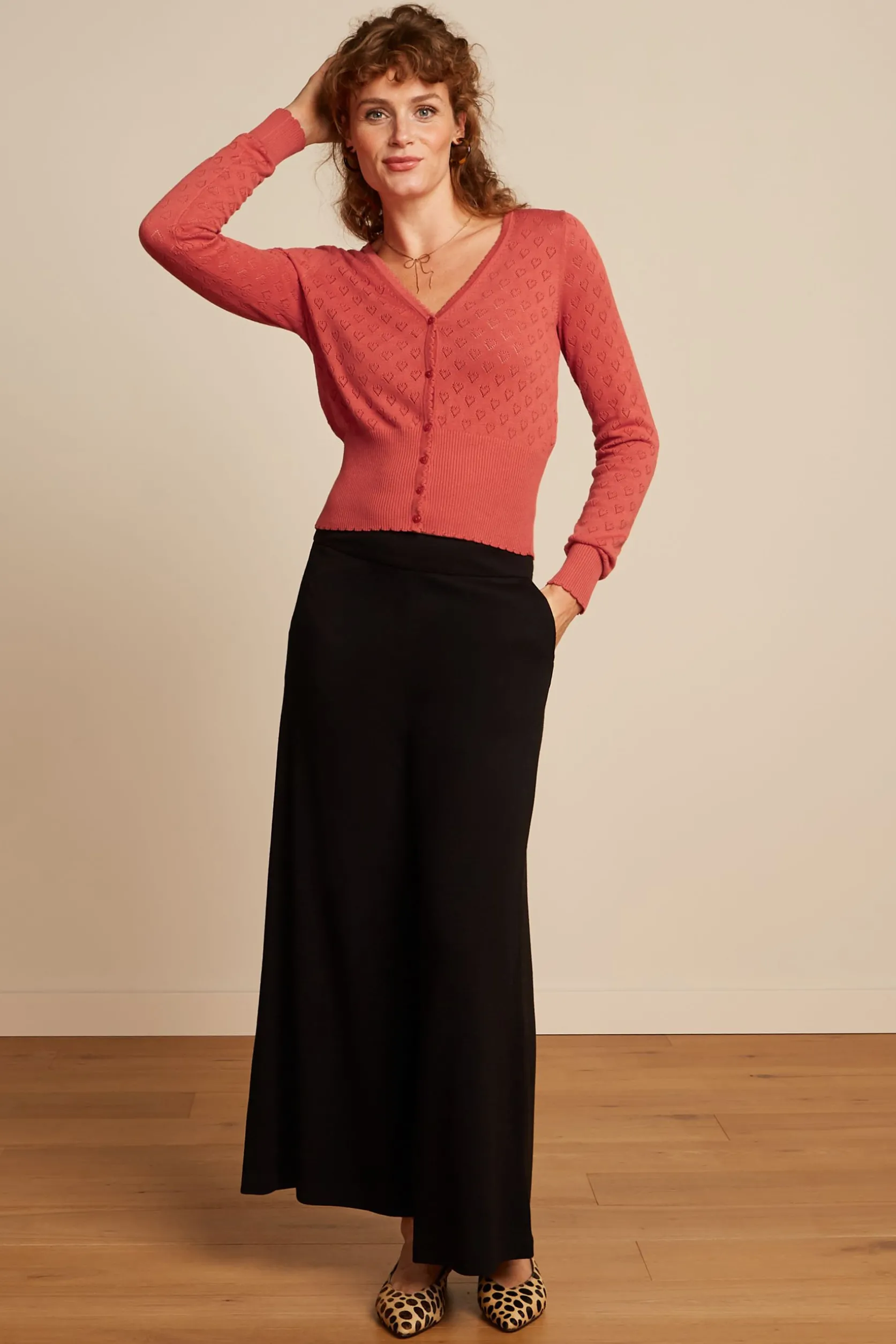 Border Palazzo Cropped Pants Milano Crepe*King Louie Outlet