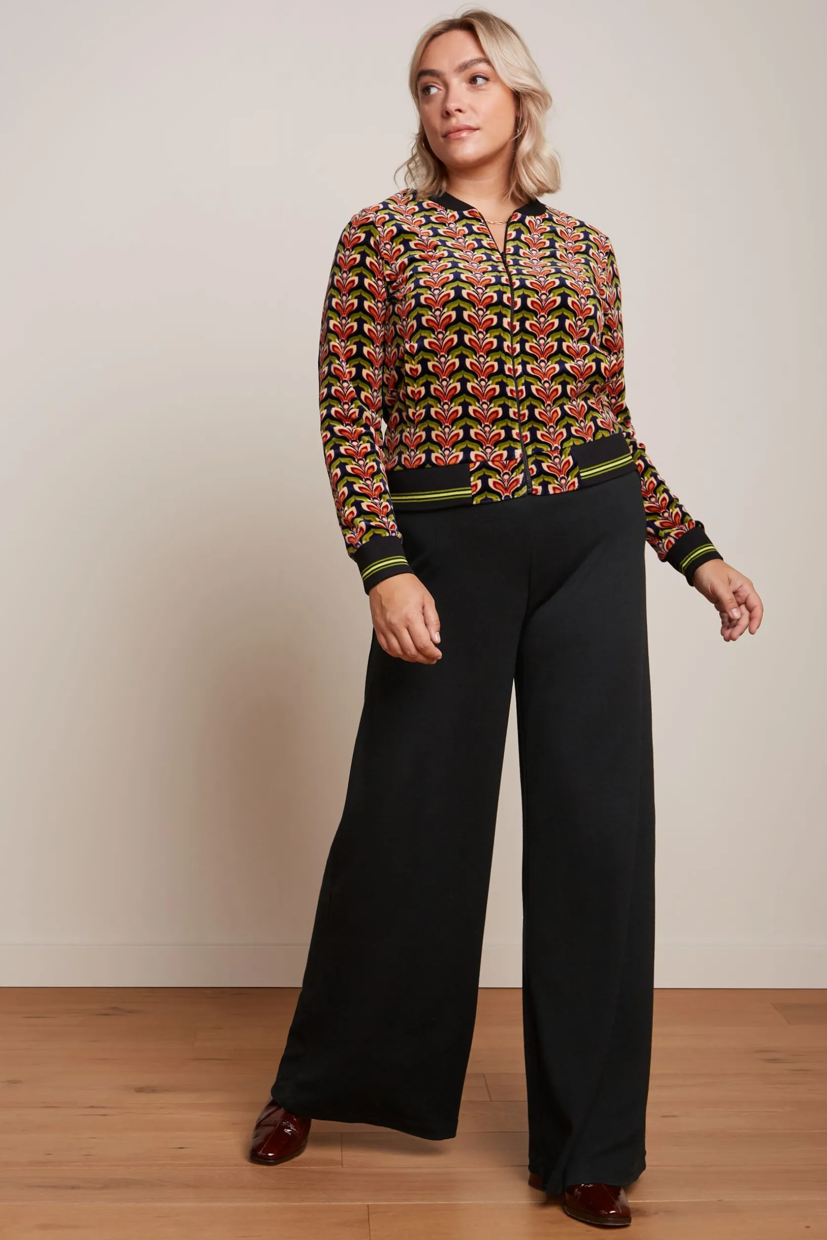 Border Palazzo Pants Milano Crepe*King Louie Fashion