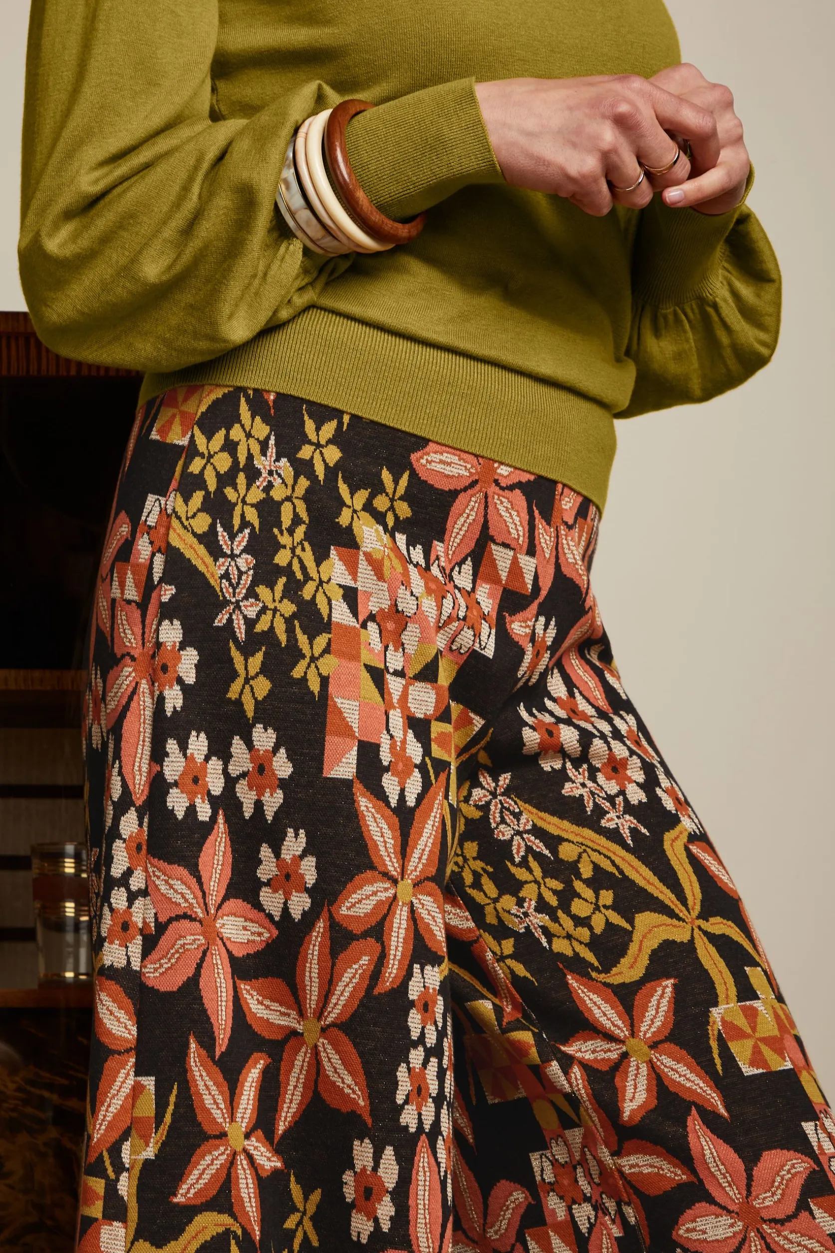 Border Palazzo Pants Morgane*King Louie Discount