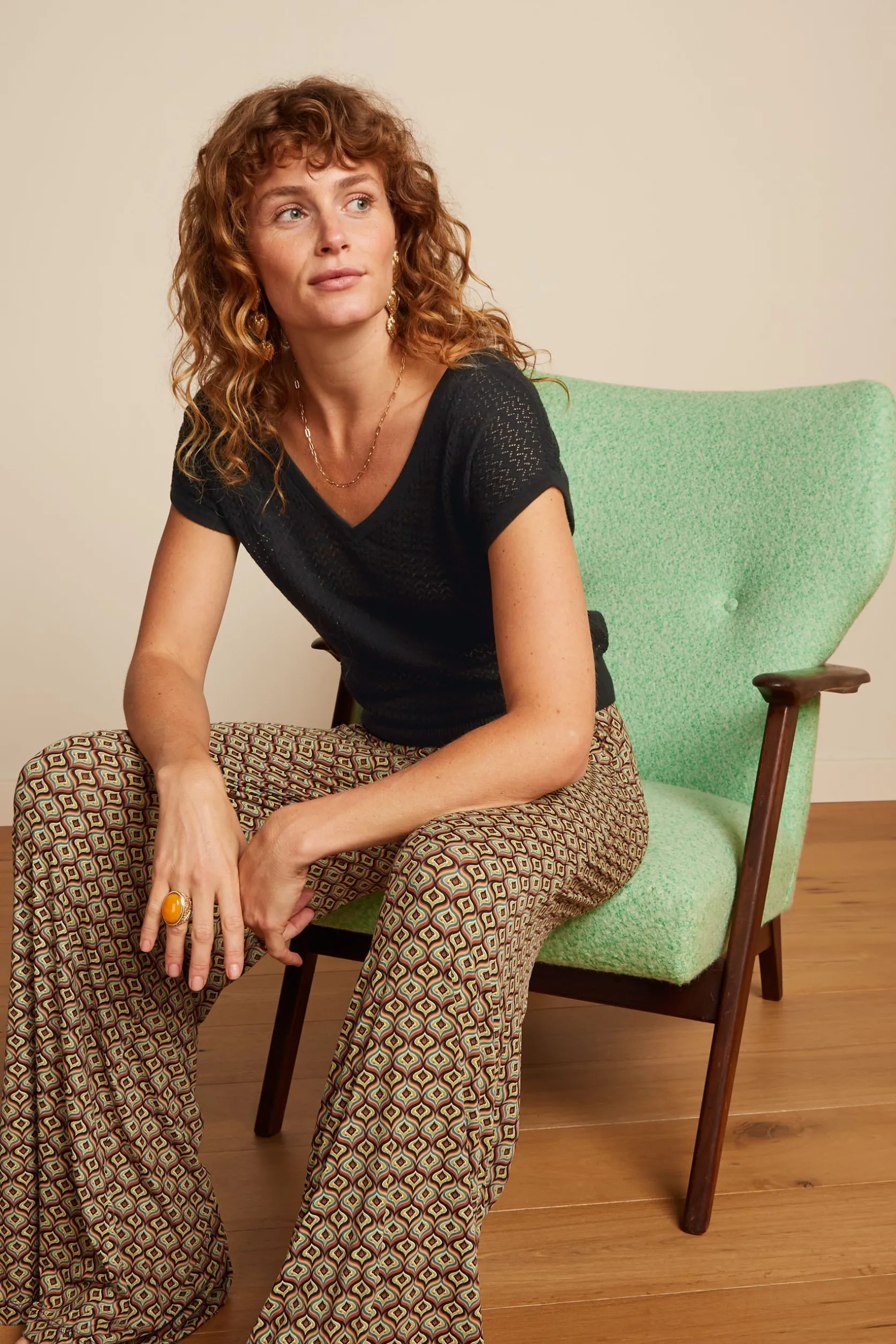 Border Palazzo Pants Smith*King Louie Outlet
