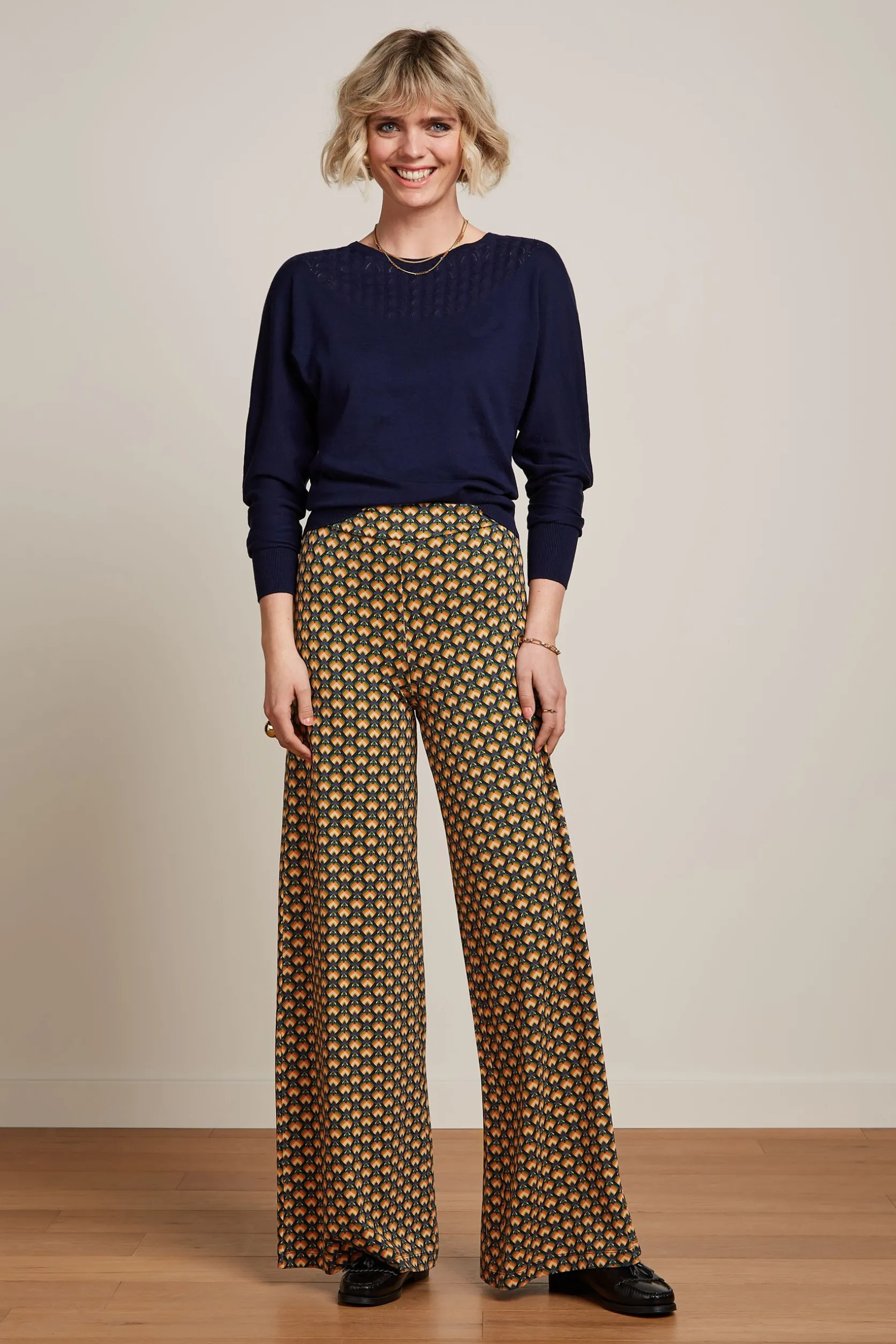 Border Palazzo Pants Valet*King Louie Best Sale