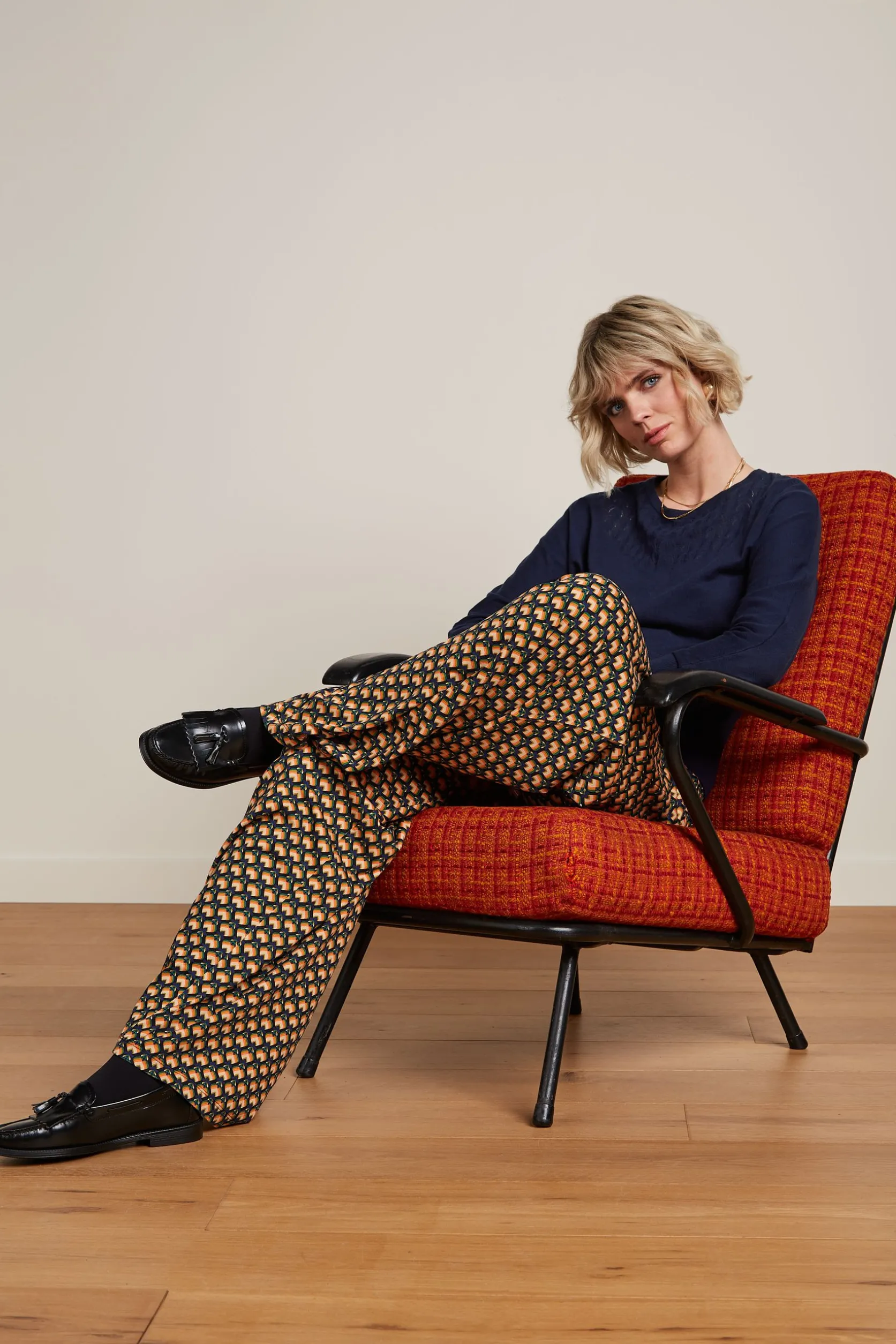 Border Palazzo Pants Valet*King Louie Best Sale