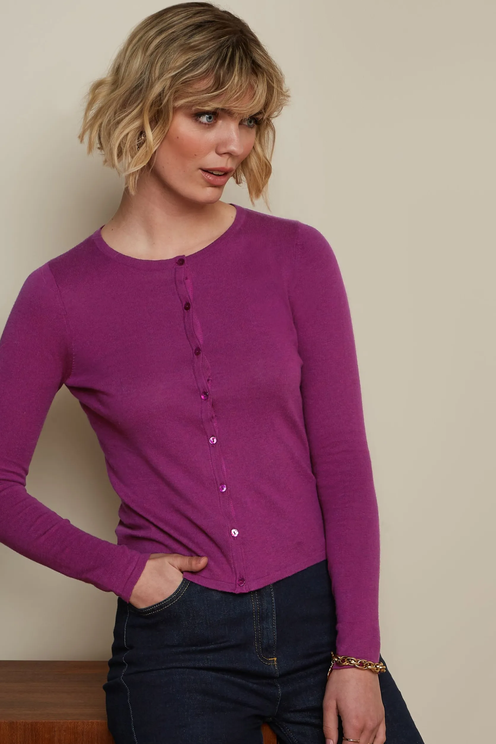 Cardi Roundneck Cocoon*King Louie Shop