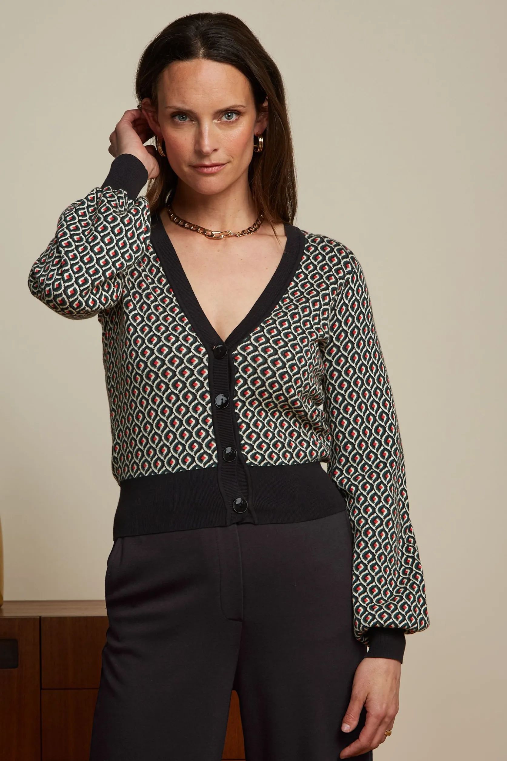 Cardi V Bell Violette*King Louie Cheap