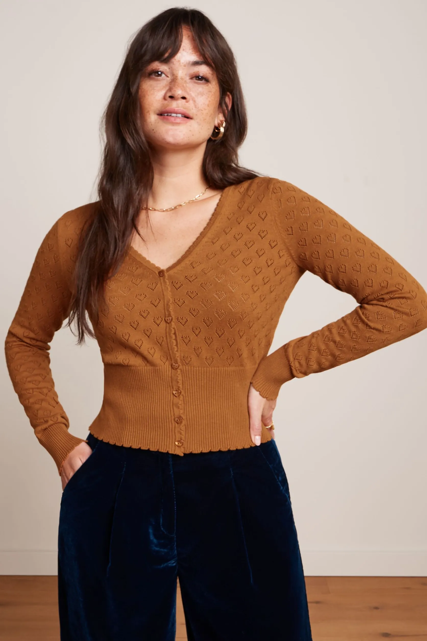Cardi V Heart Ajour BCI*King Louie Best Sale