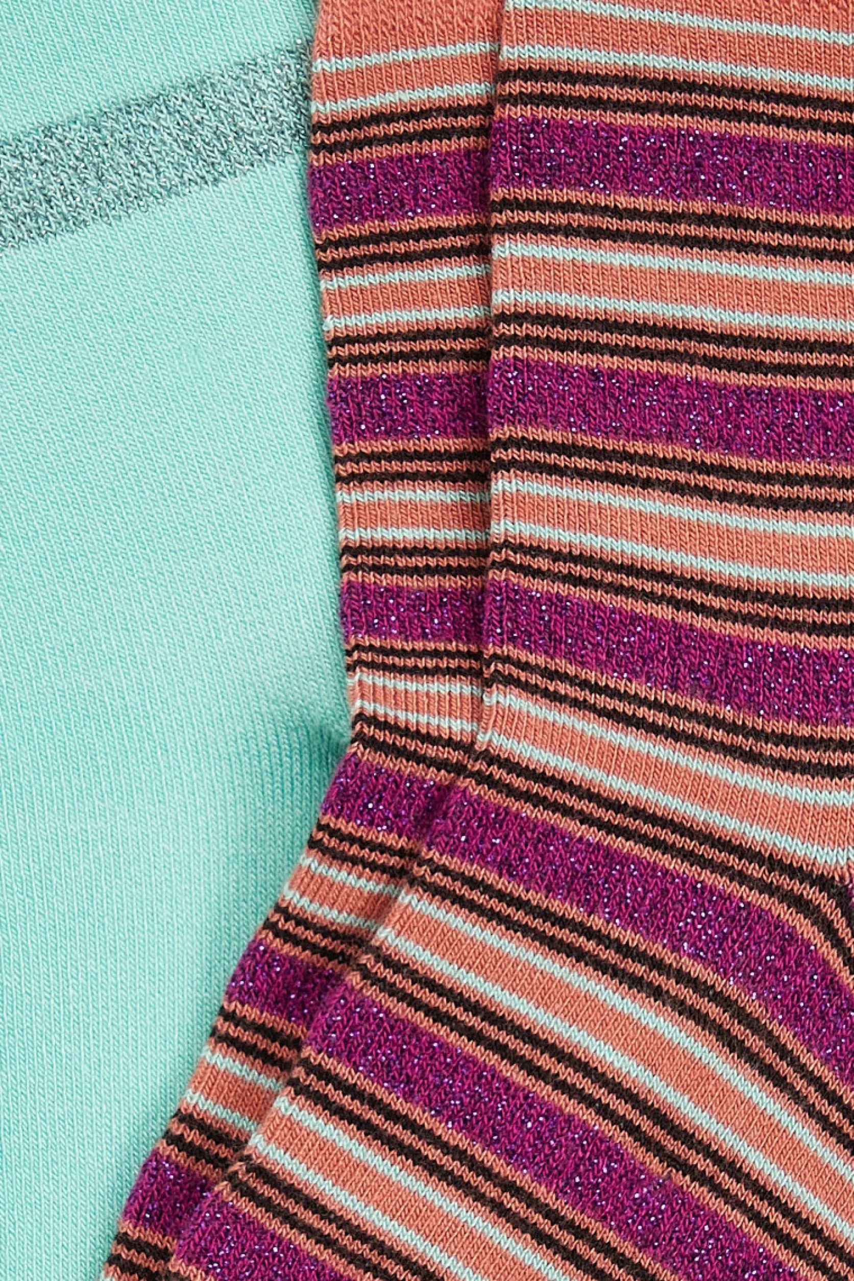 Half Socks 2-Pack Castillo Stripe*King Louie Hot