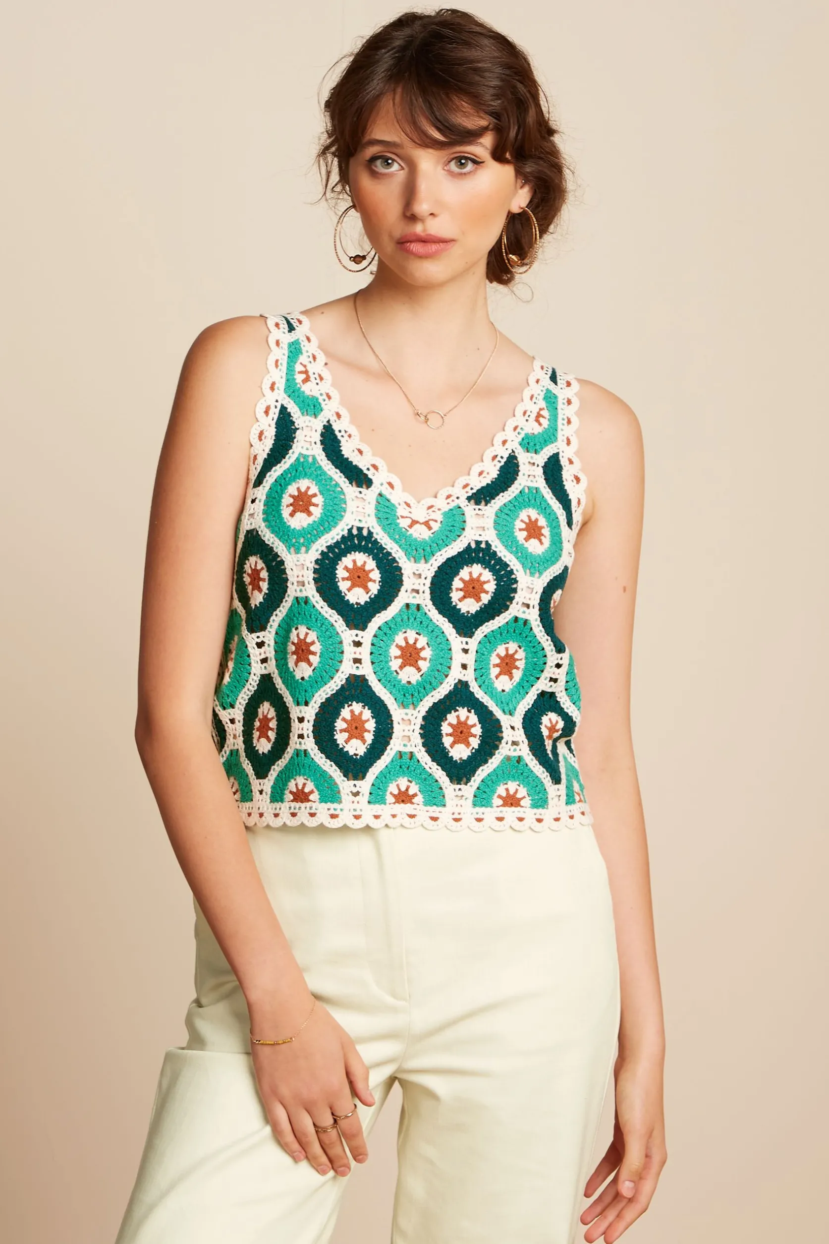 Janis Top Fray Crochet*King Louie New