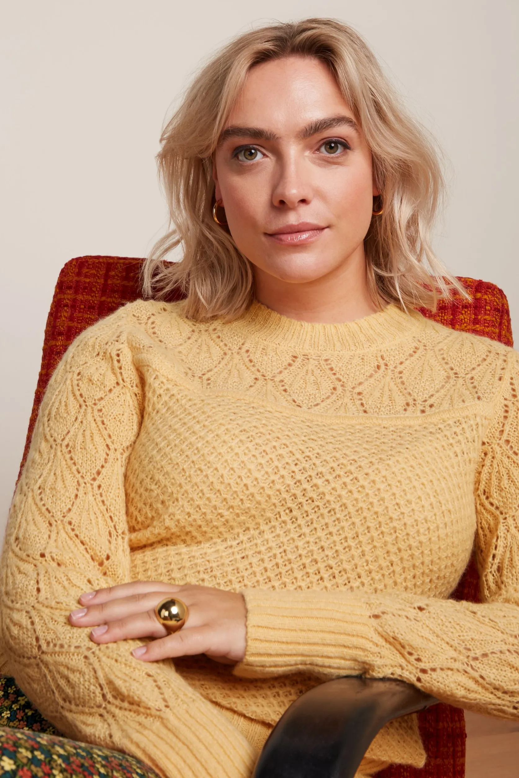 Jeannie Yoke Sweater Farfalle*King Louie Fashion