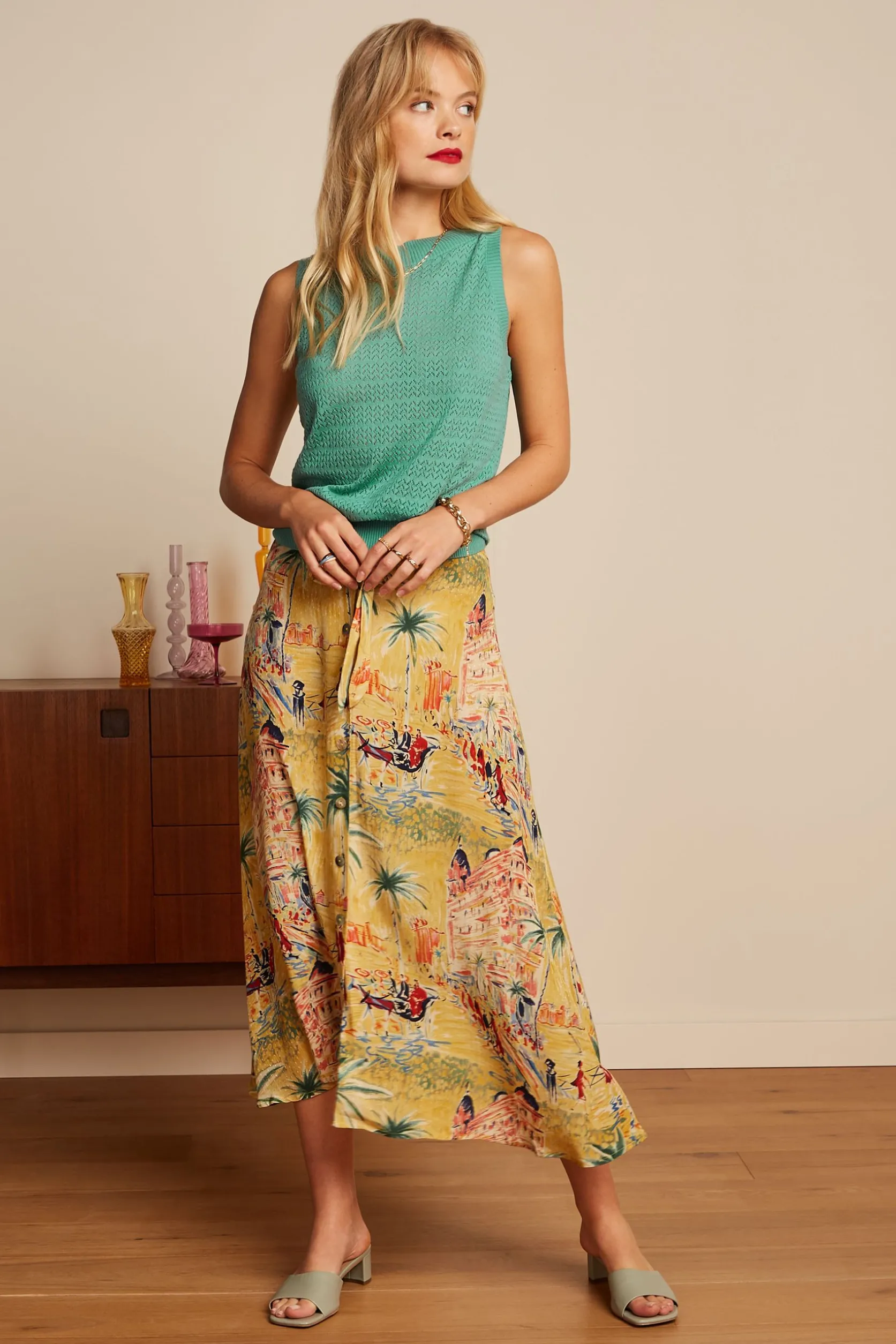 Judy Midi Skirt Serafini*King Louie Hot