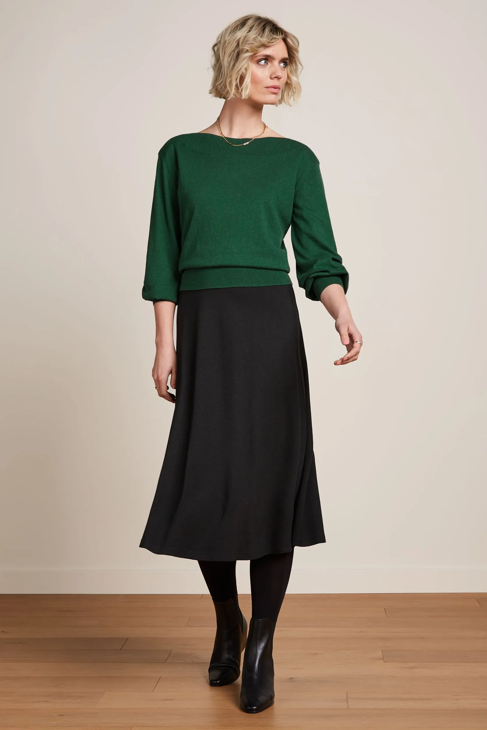 Juno Midi Skirt Milano Crepe*King Louie Clearance