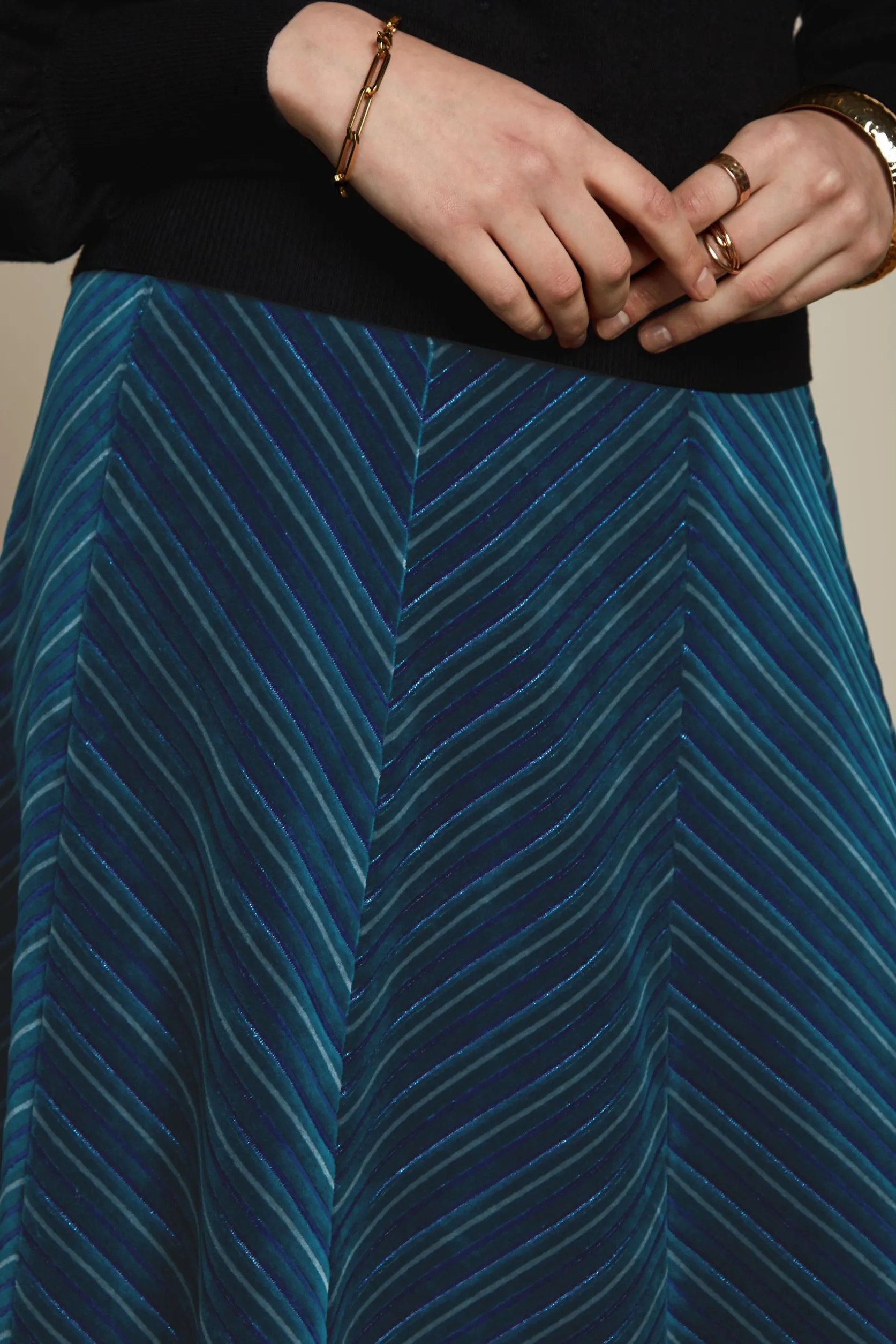 Juno Skirt Moda Stripe*King Louie Clearance