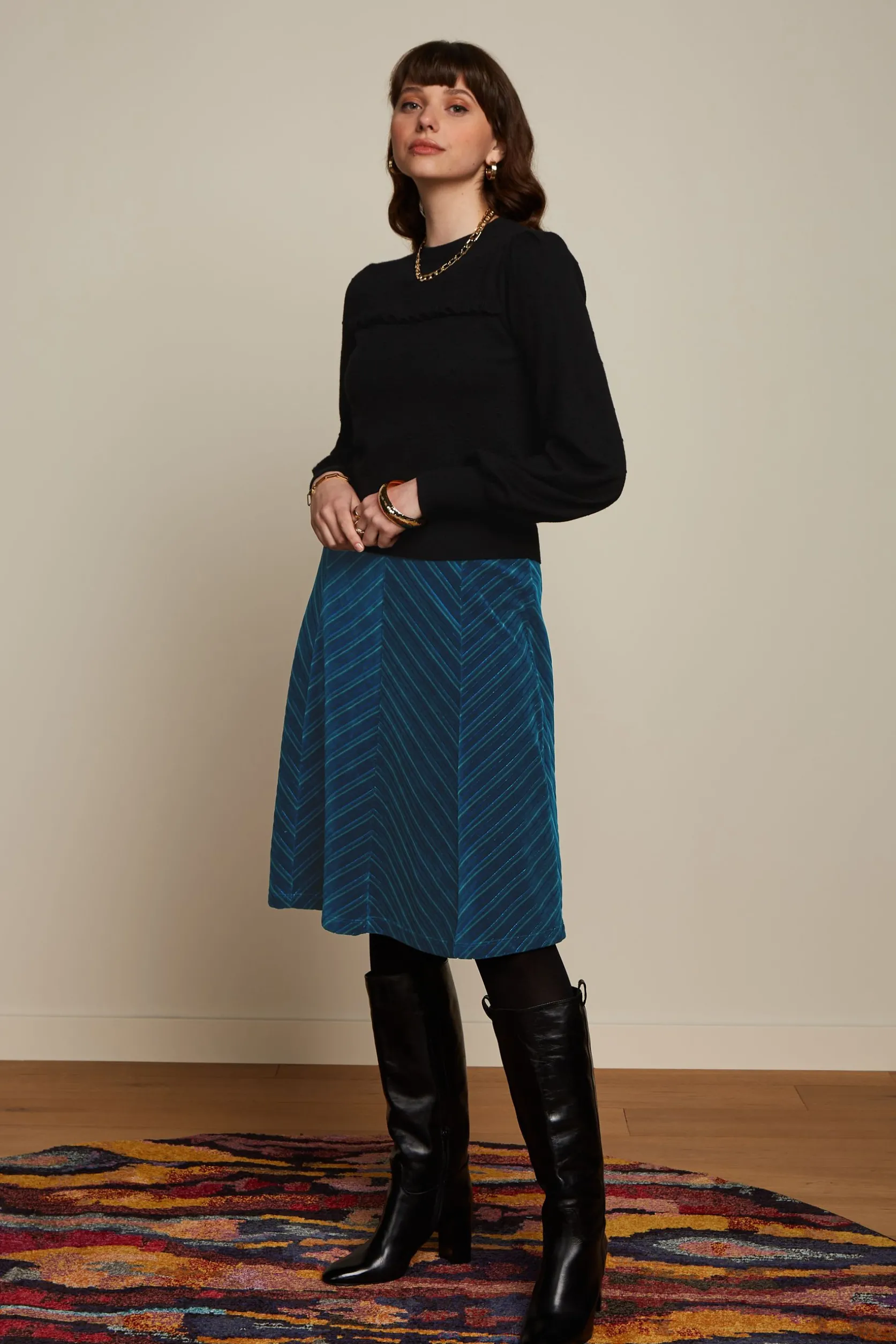 Juno Skirt Moda Stripe*King Louie Clearance