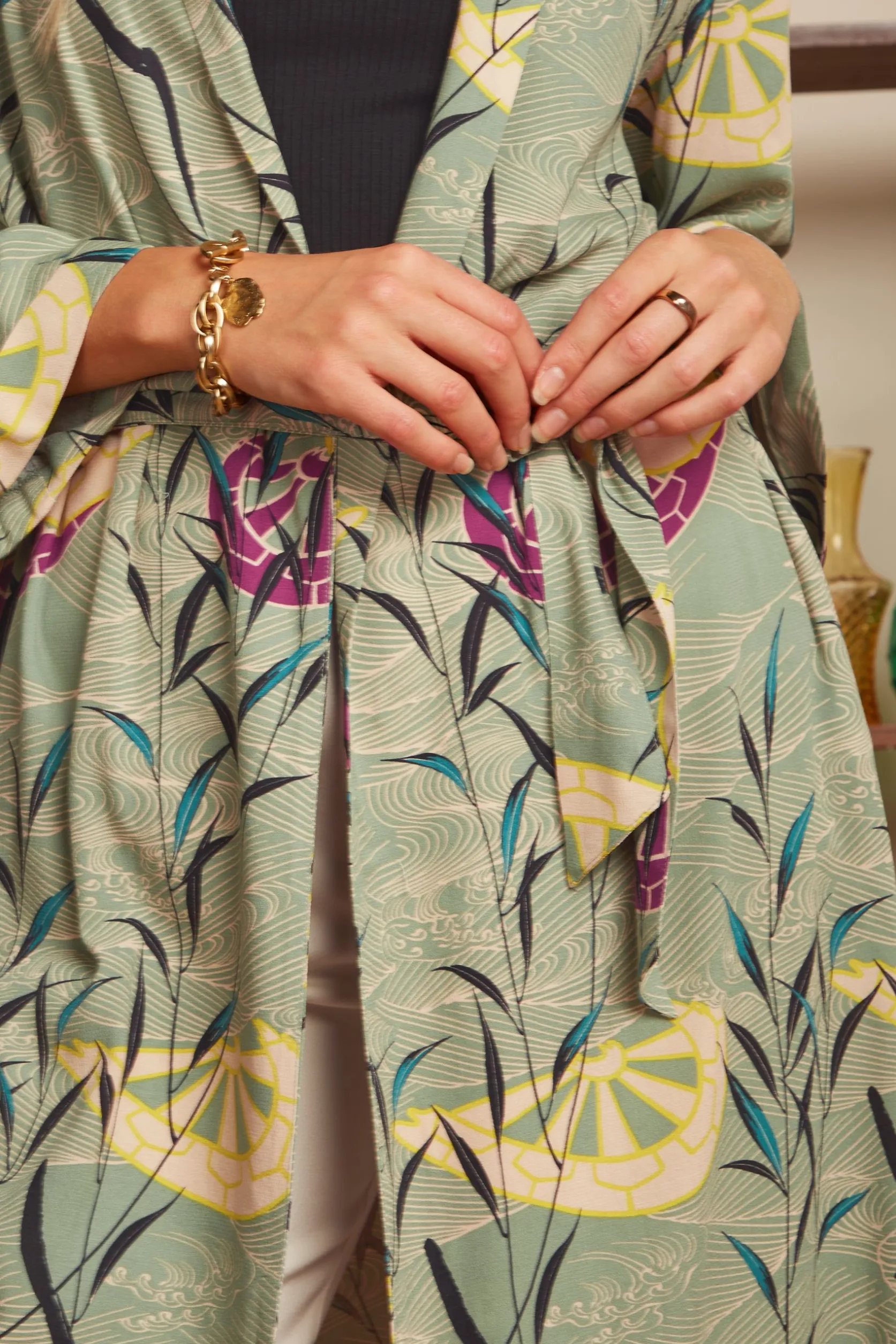 Kimono Long Blush*King Louie Fashion