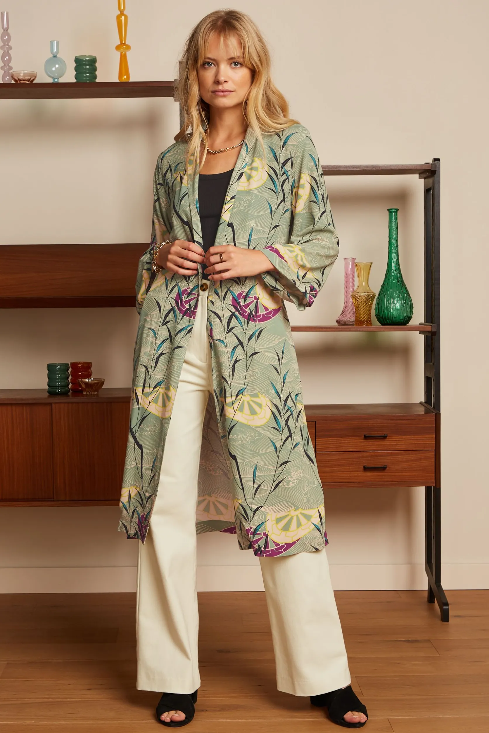 Kimono Long Blush*King Louie Fashion