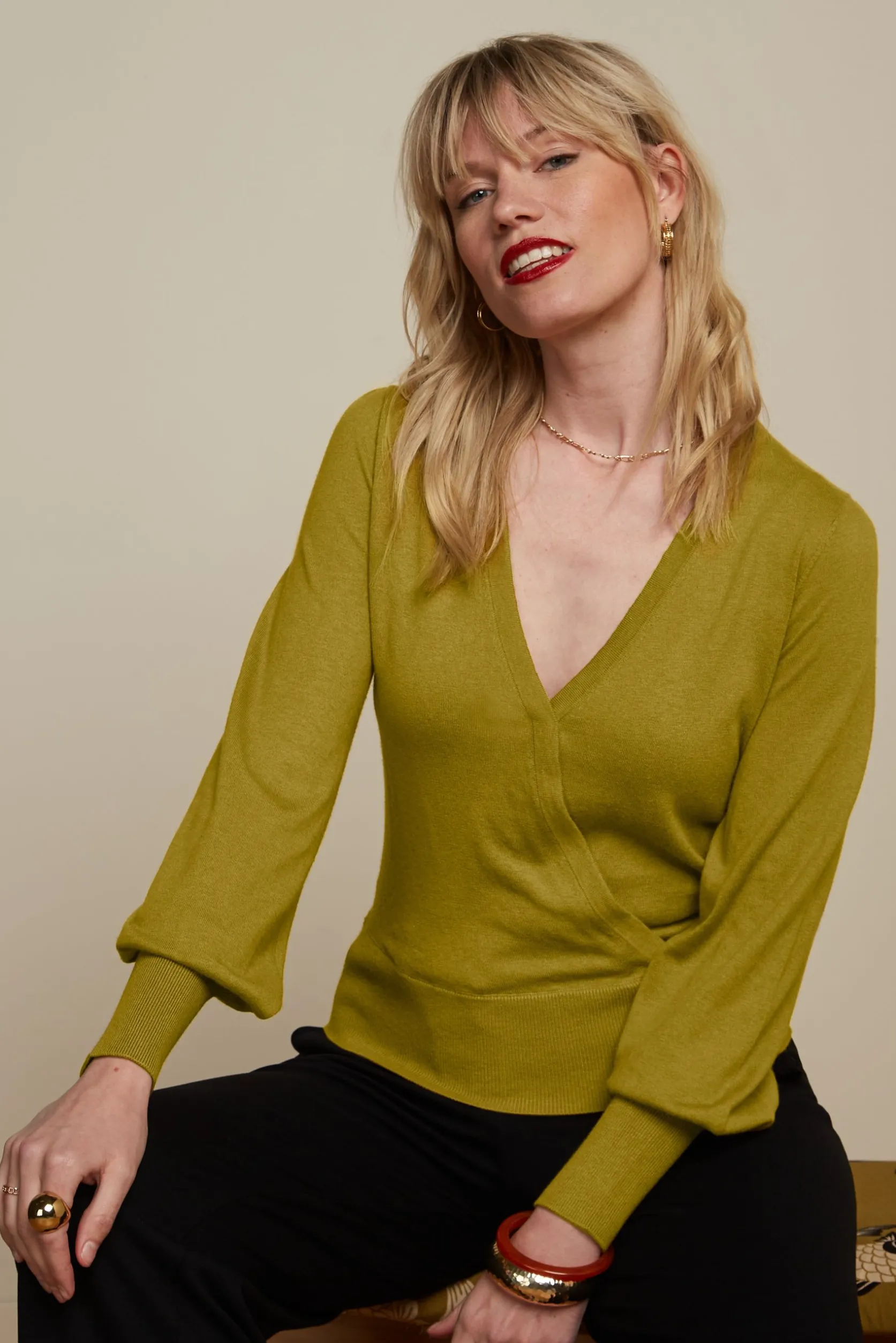 Lulu Wrap Top Cocoon*King Louie Clearance