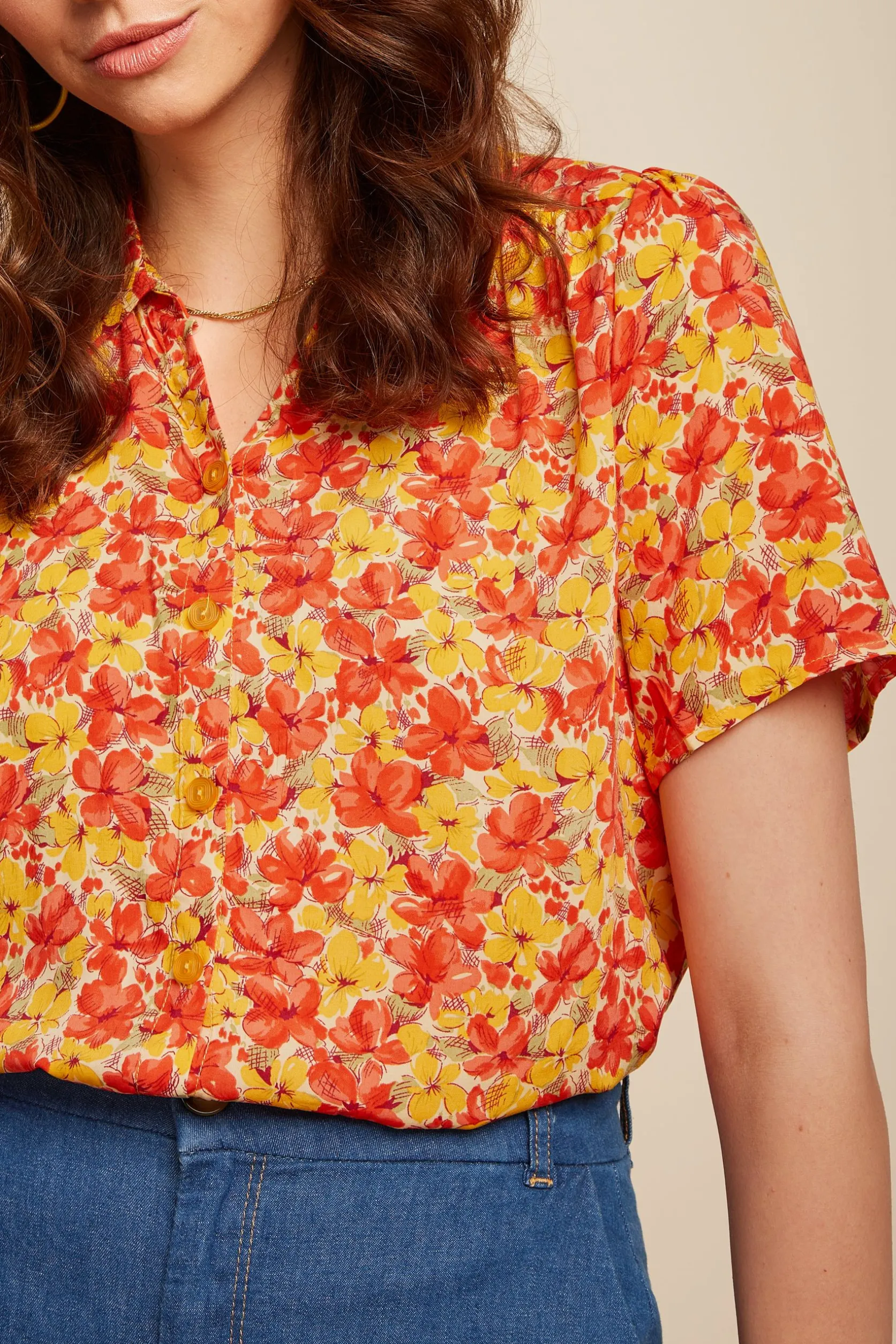 Maisie Blouse Doree*King Louie Clearance