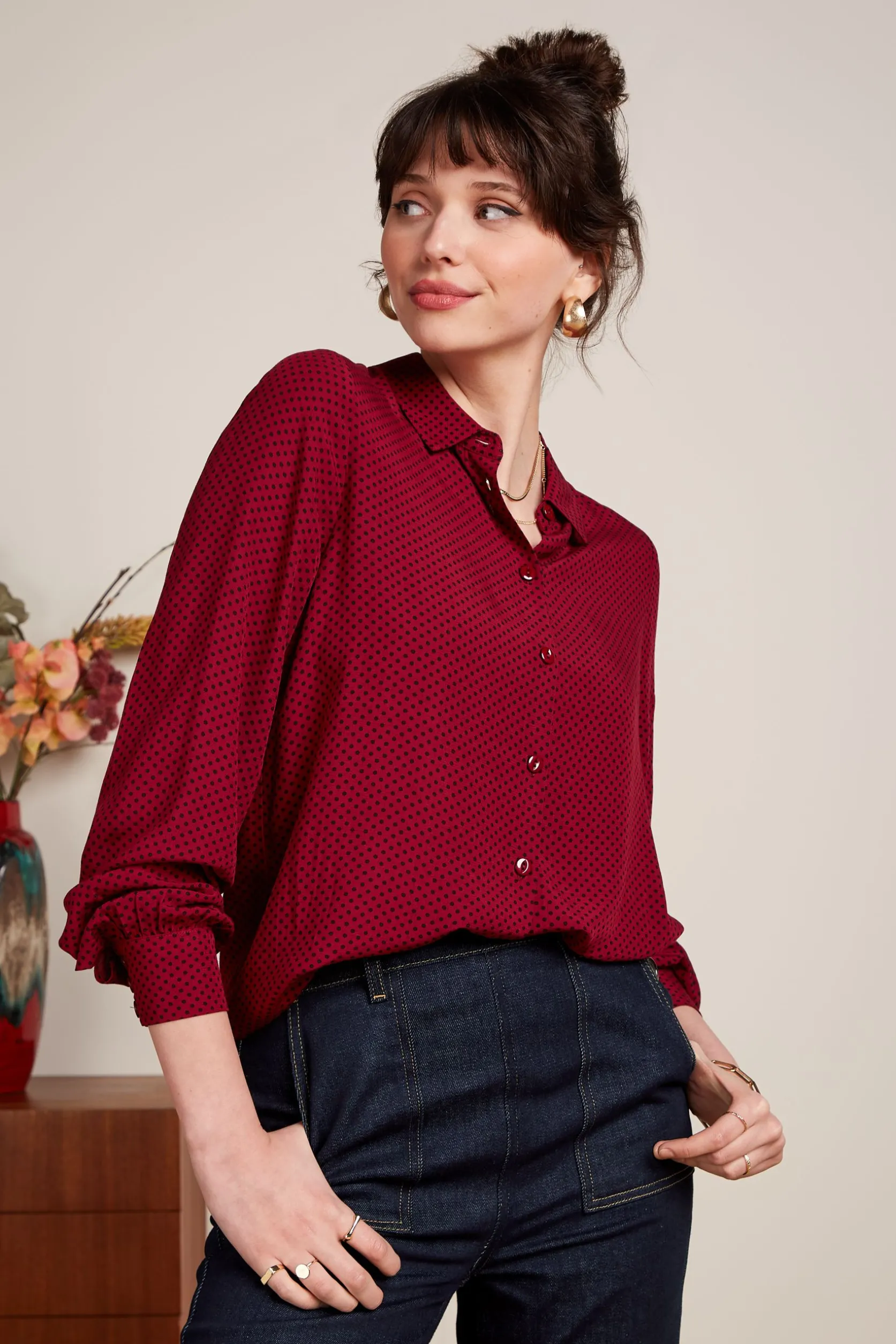 Maisie Blouse Piper*King Louie Sale