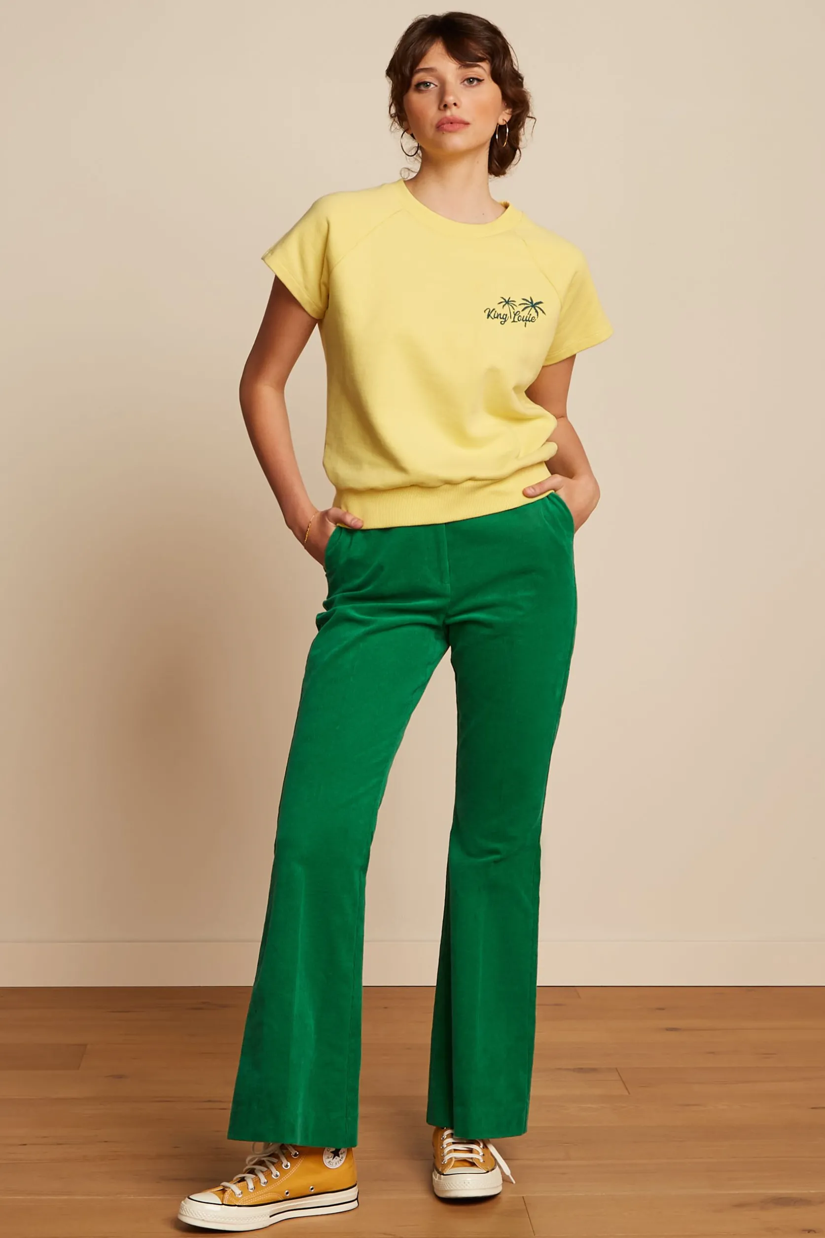 Marcie Flared Pants Babyrib*King Louie Cheap