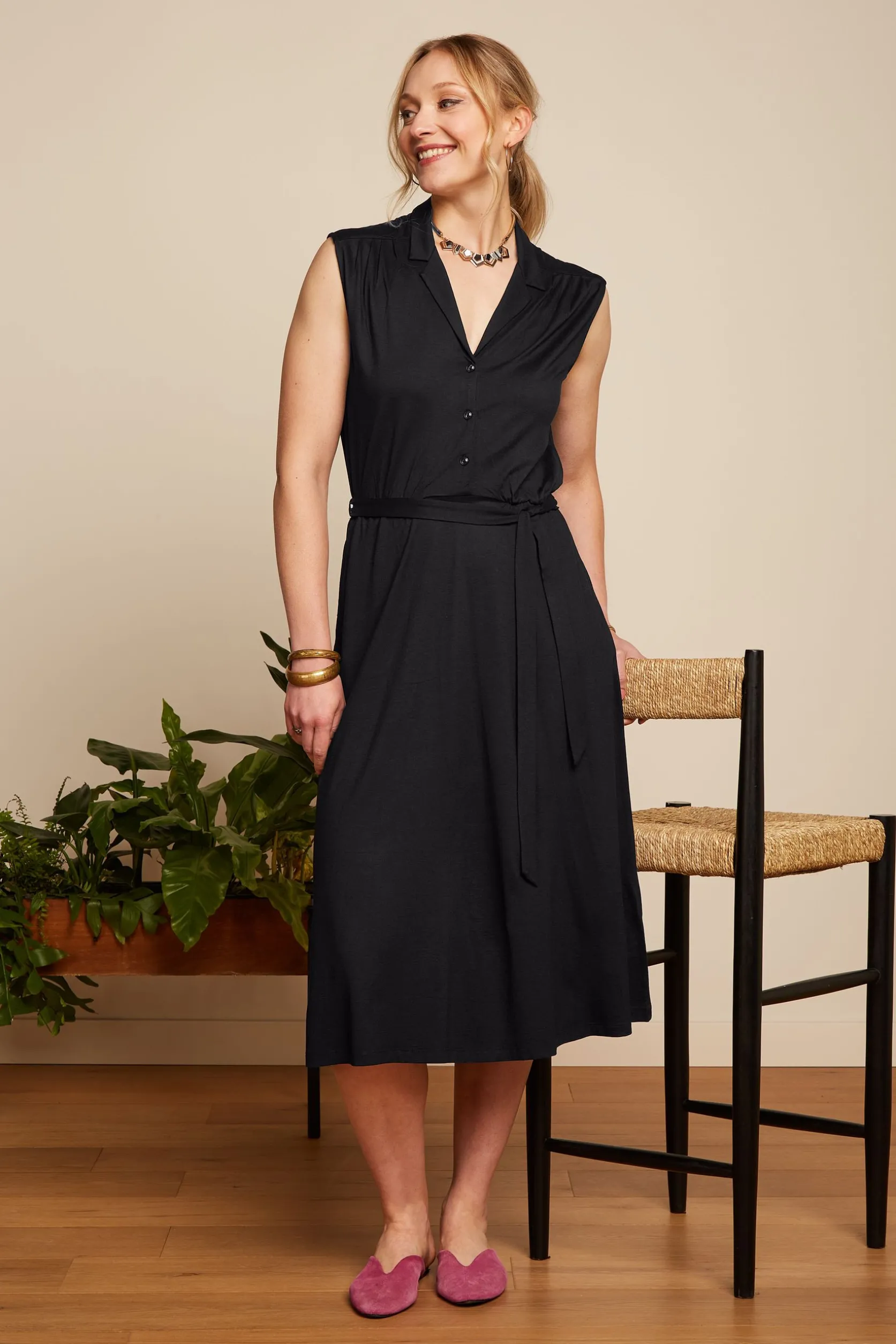 Marianne Dress Ecovero Classic*King Louie Cheap