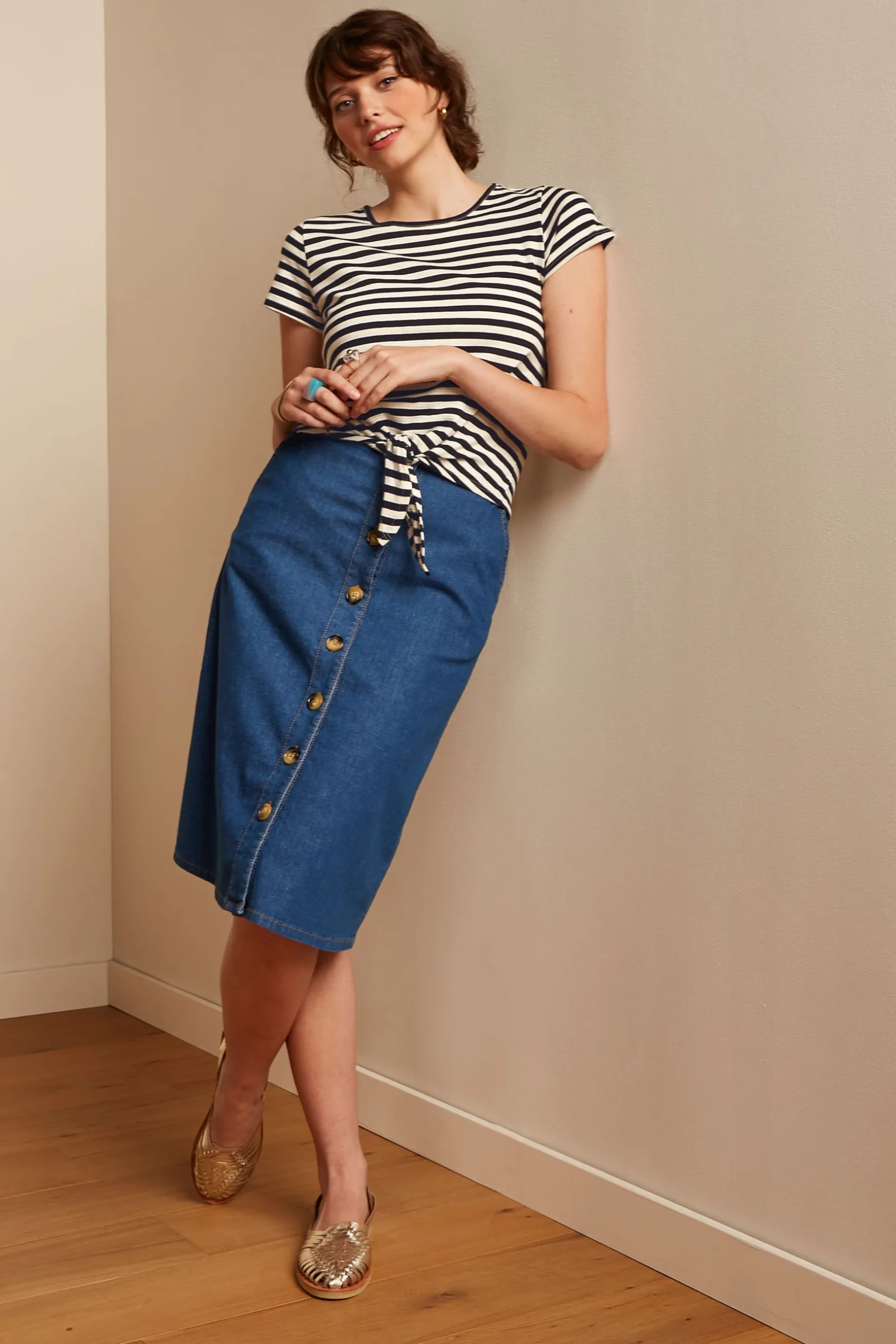 Marie Skirt Chambray*King Louie Fashion