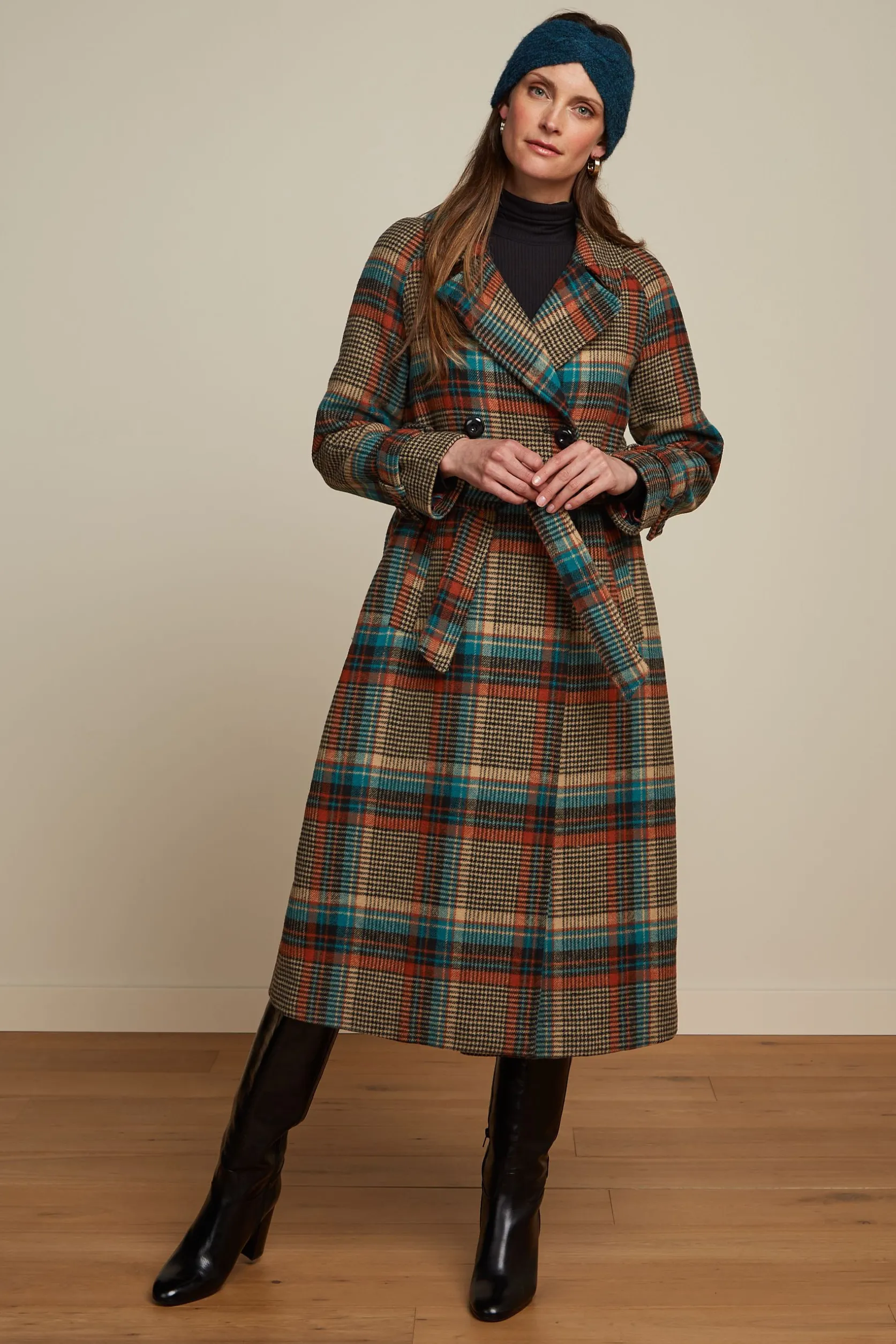 Martia Raglan Coat Fitz Check*King Louie Best Sale