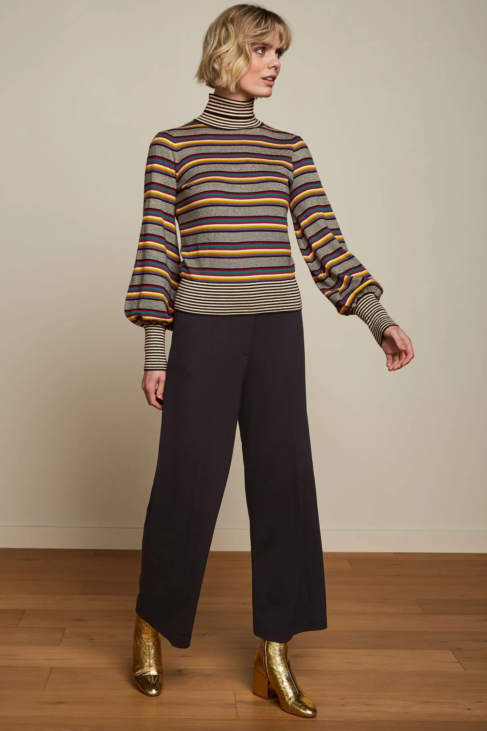 Maya Rollneck Top Sixties Stripe*King Louie Best