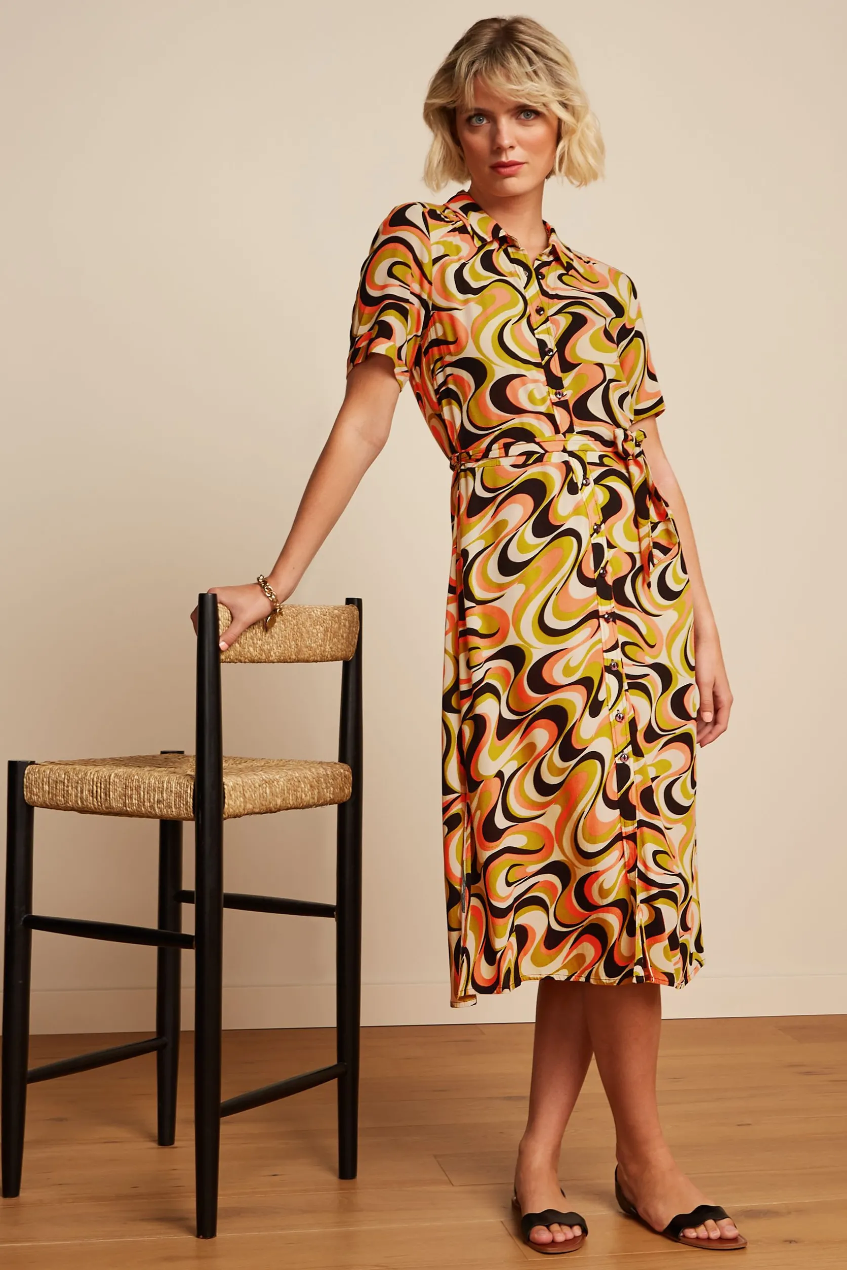 Olive Dress Manic*King Louie Cheap