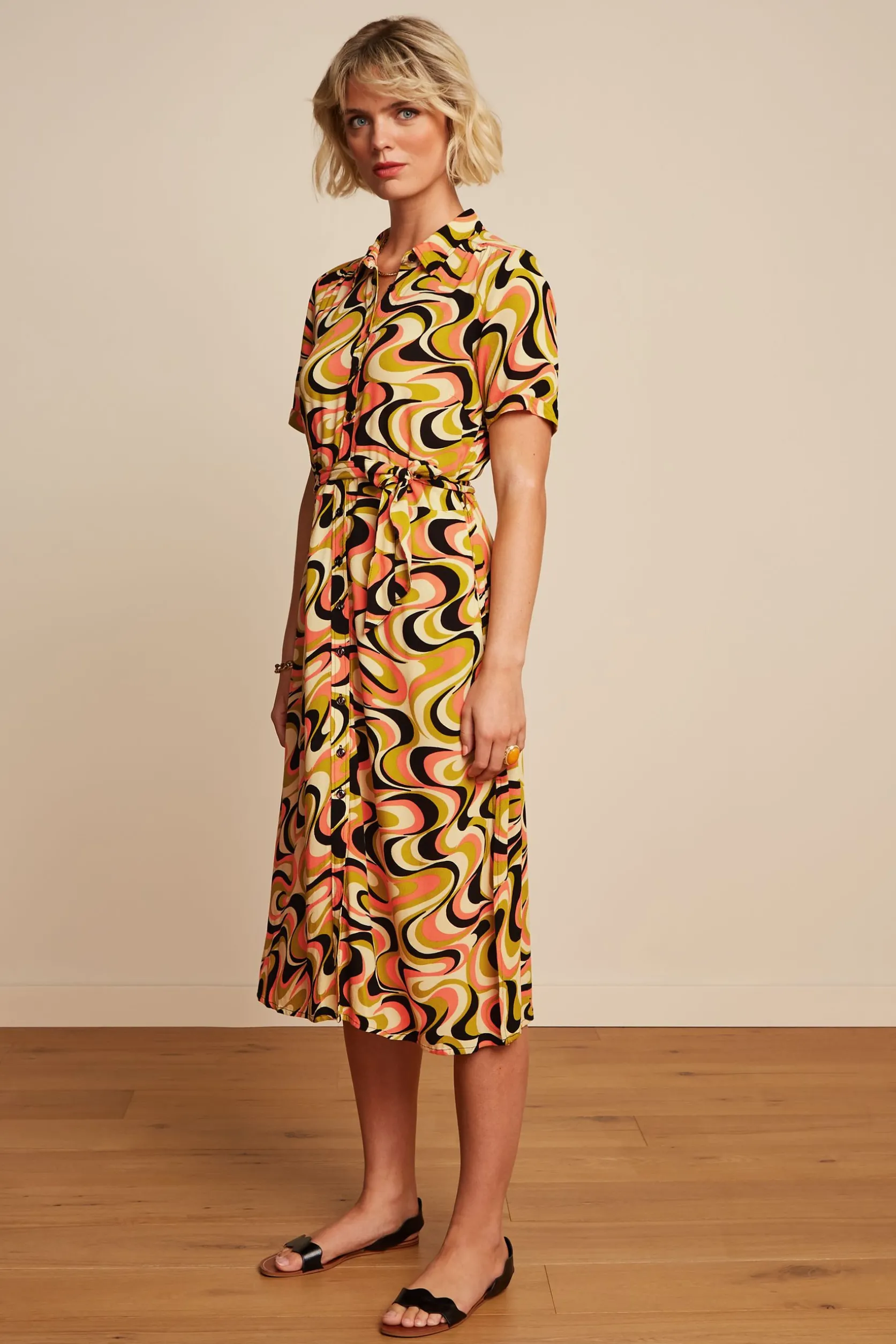 Olive Dress Manic*King Louie Cheap