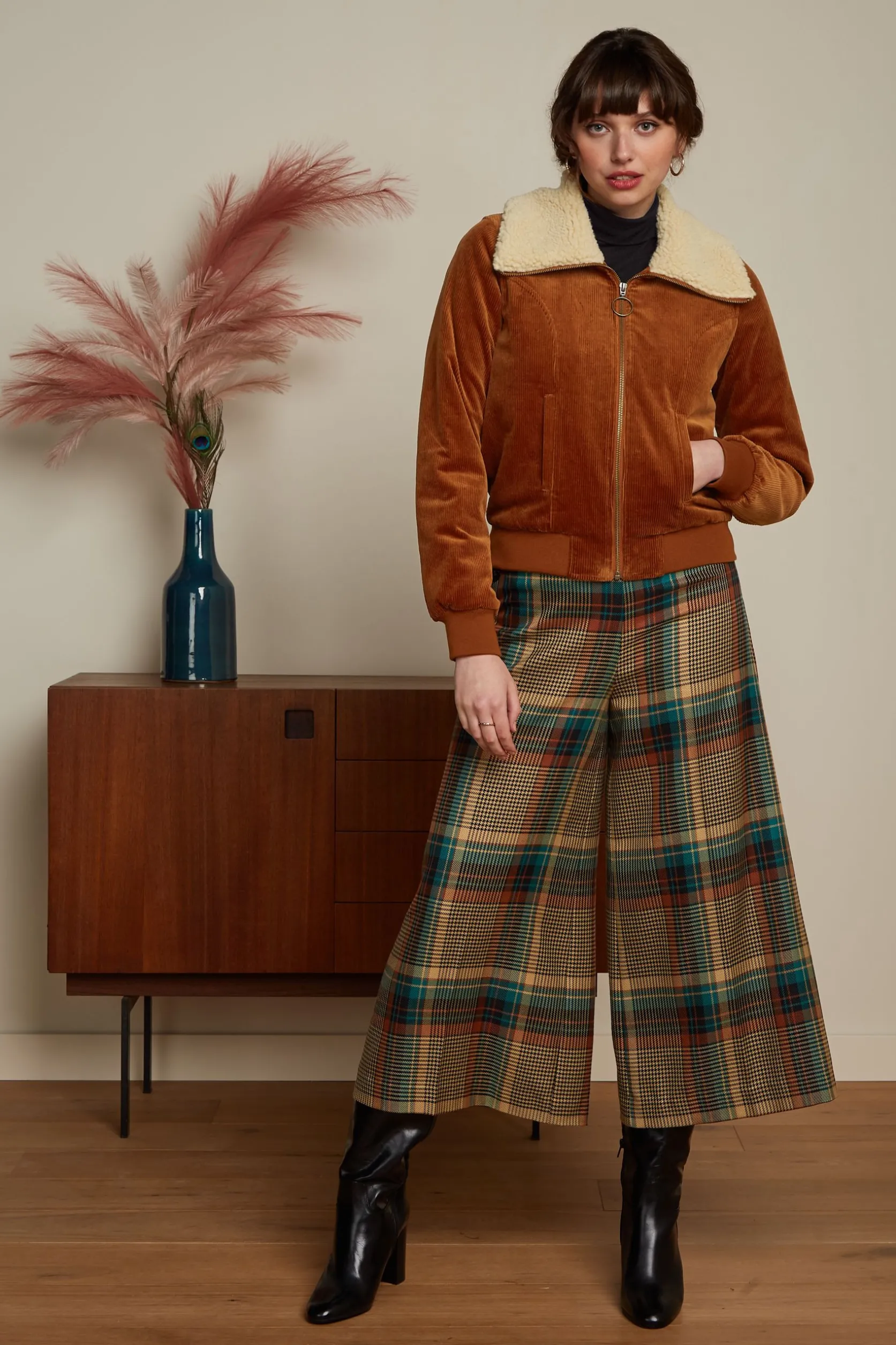 Pia Culotte Feathers Check*King Louie Cheap