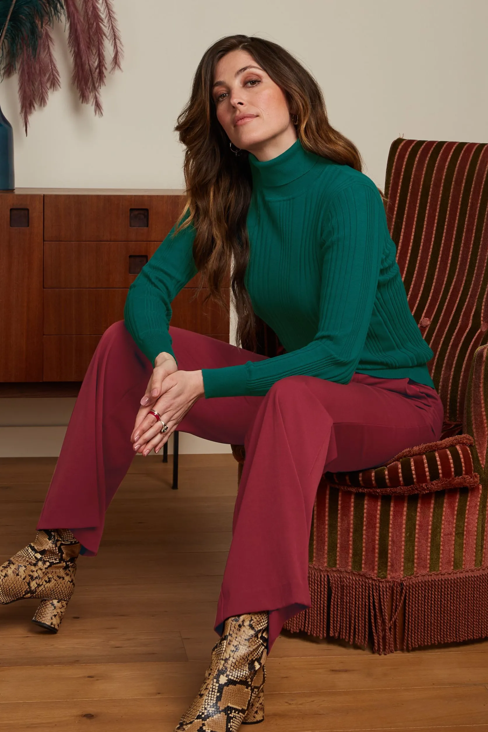 Rib Rollneck Top Club*King Louie Outlet