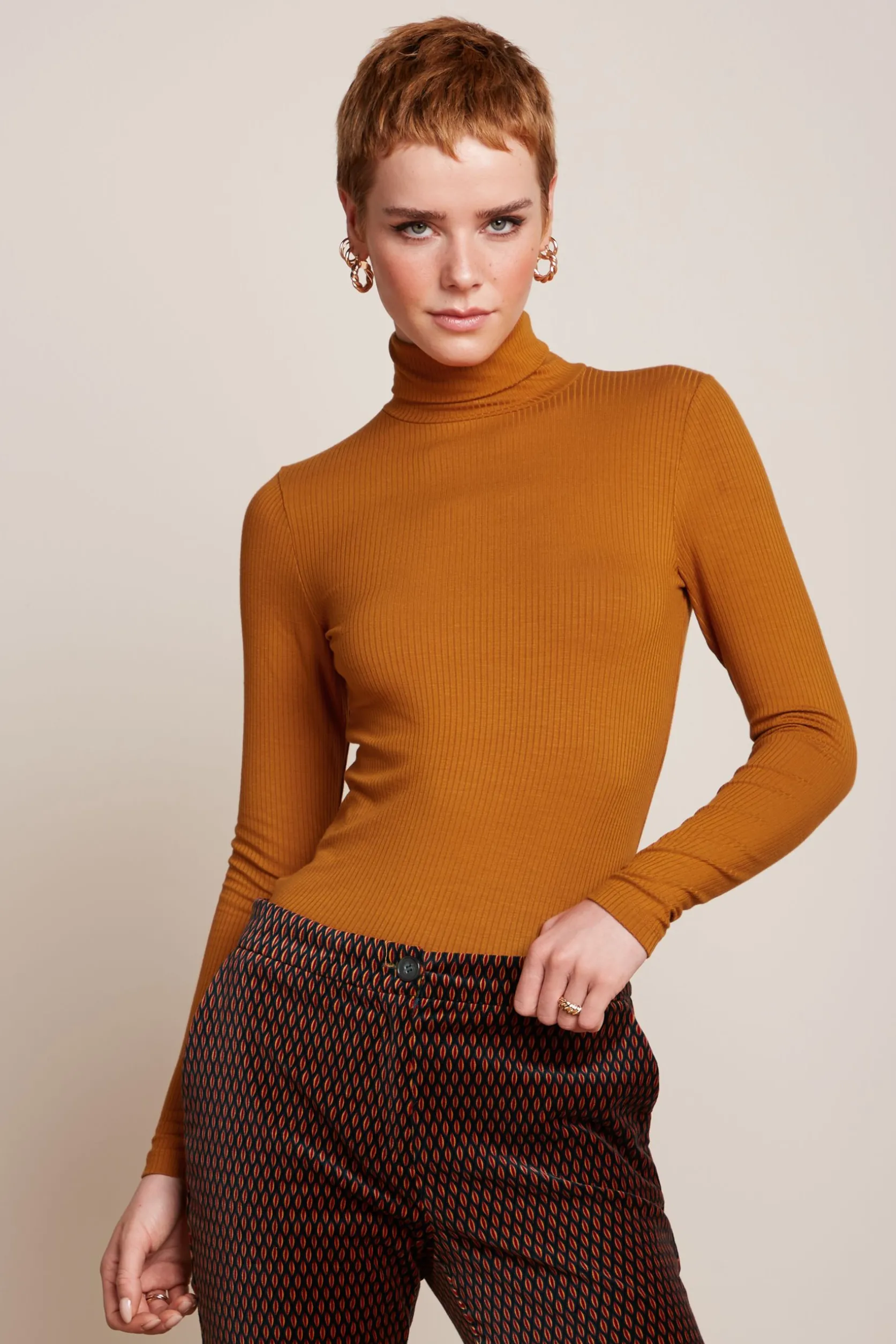 Rollneck Top Uni Rib*King Louie Outlet