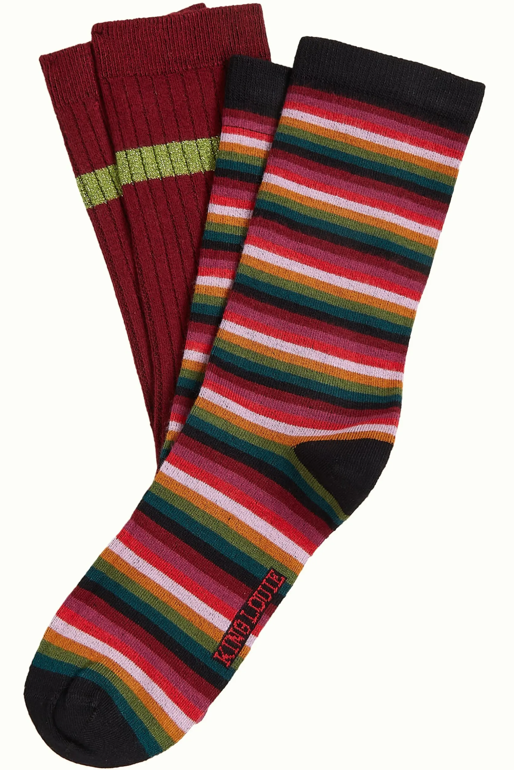 Socks 2-Pack Mimmi Stripe*King Louie Outlet