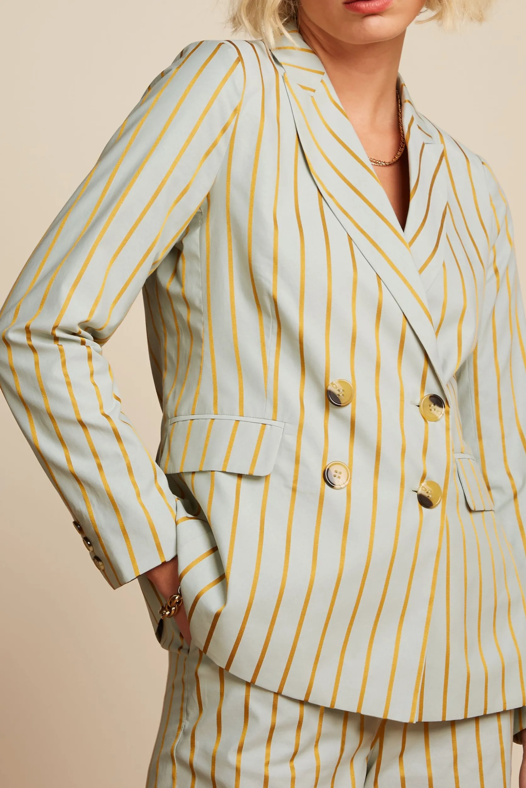 Tina Blazer Ash Stripe*King Louie Clearance